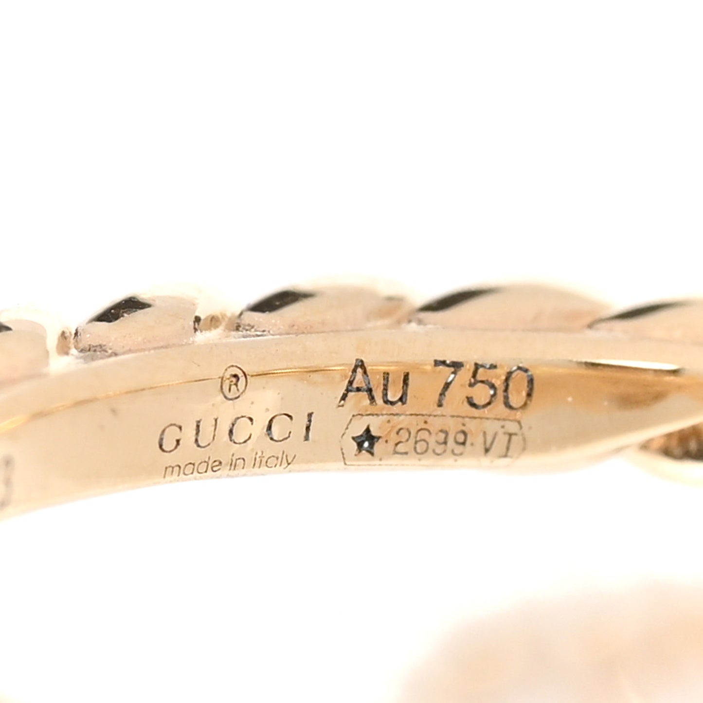 18K Yellow Gold Diamond Butterfly Ring 53 6.25