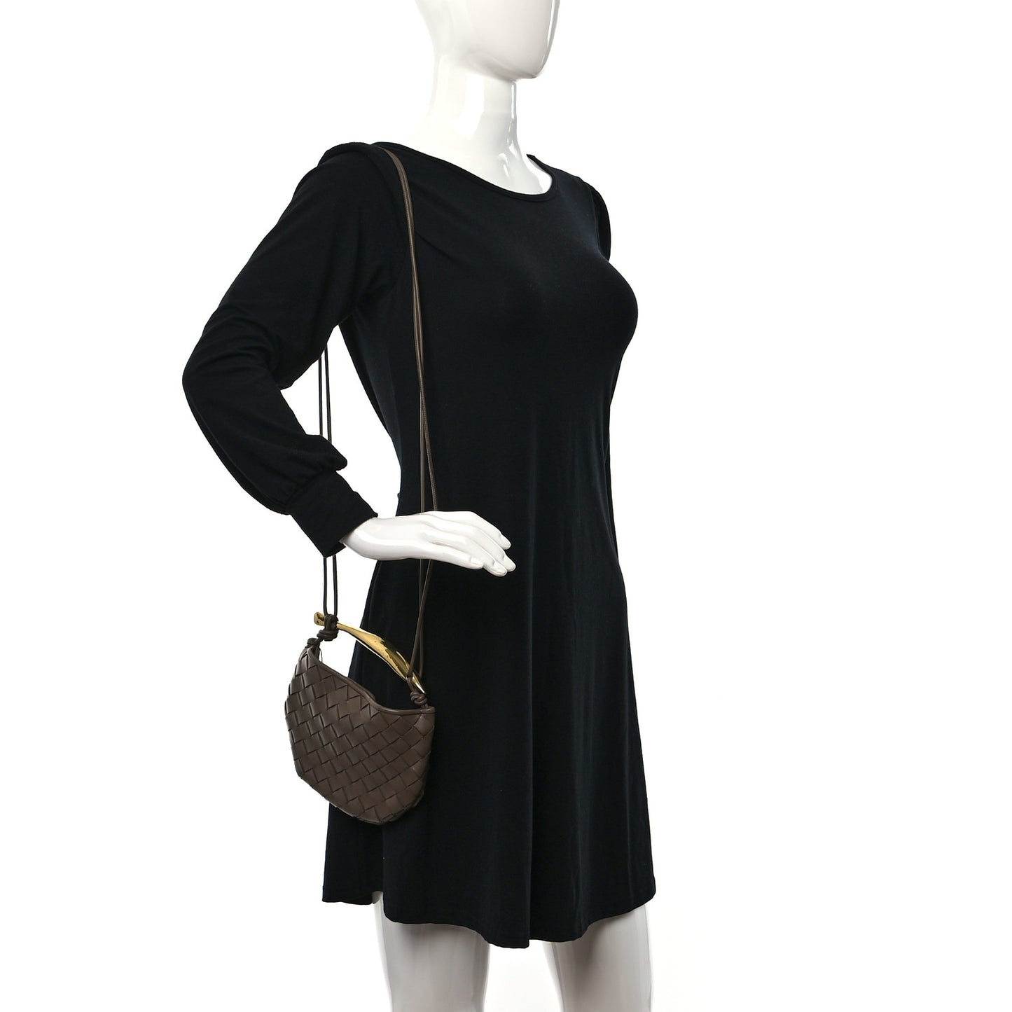 Nappa Intrecciato Mini Sardine Bag Taupe Grey