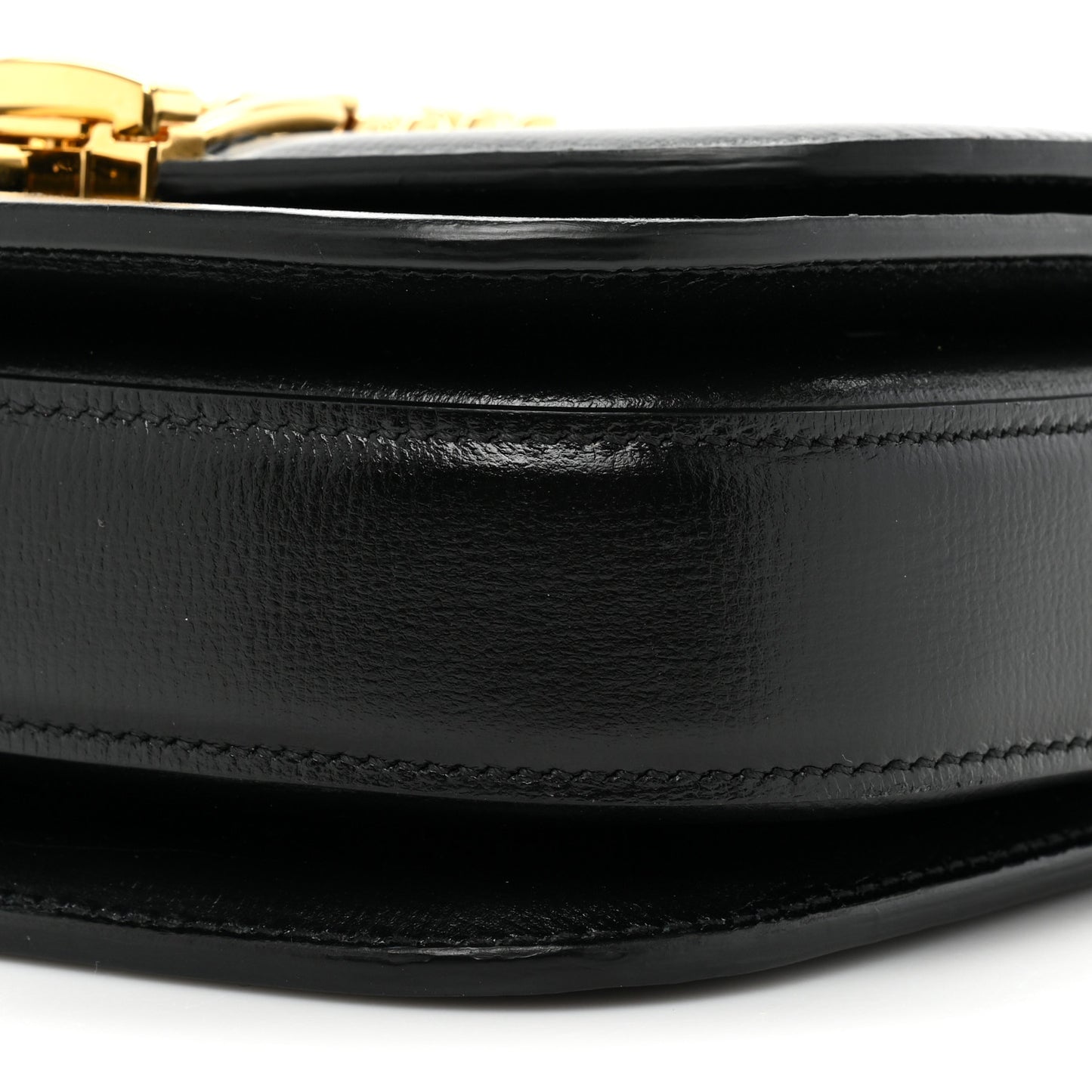 Azalea Calfskin Mini Sylvie 1969 Flap Messenger Bag Black