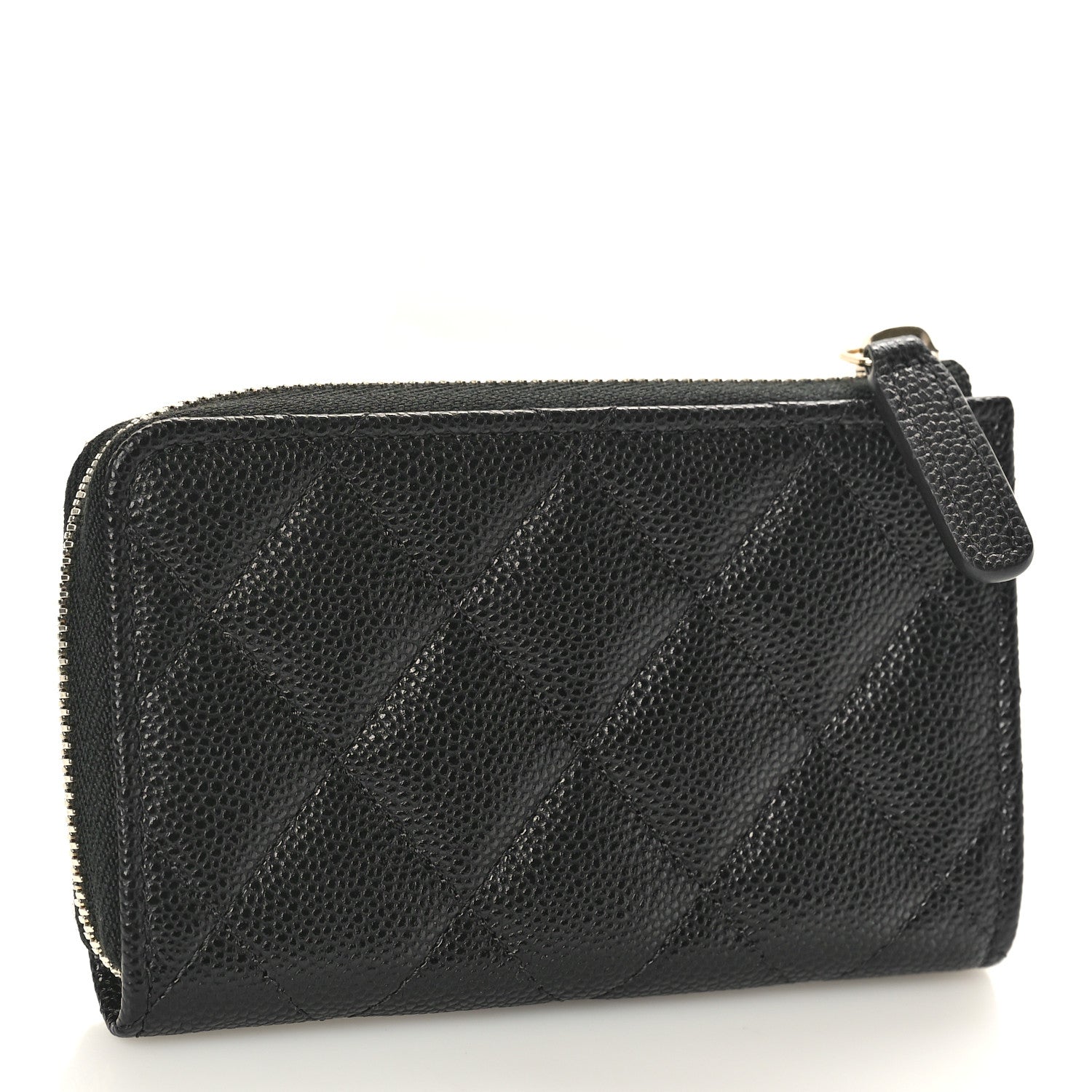 Chanel Caviar Quilted Zipped Key Holder Case Black 3 of 7