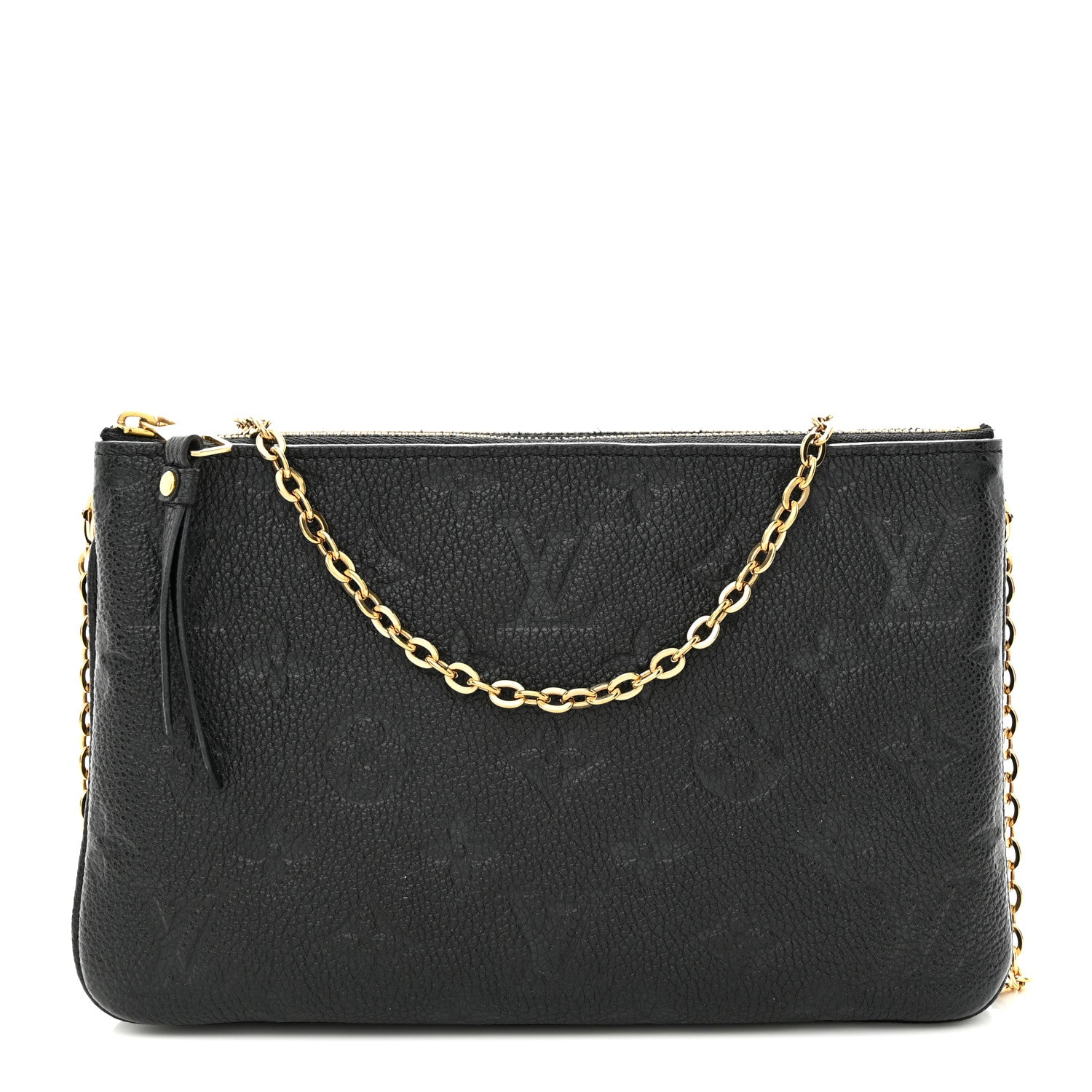 Louis Vuitton Empreinte Double Zip Pochette Black 1 of 10