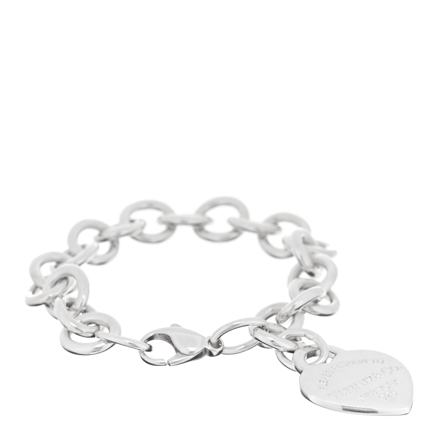 Sterling Silver Return to Tiffany Heart Tag Charm Bracelet