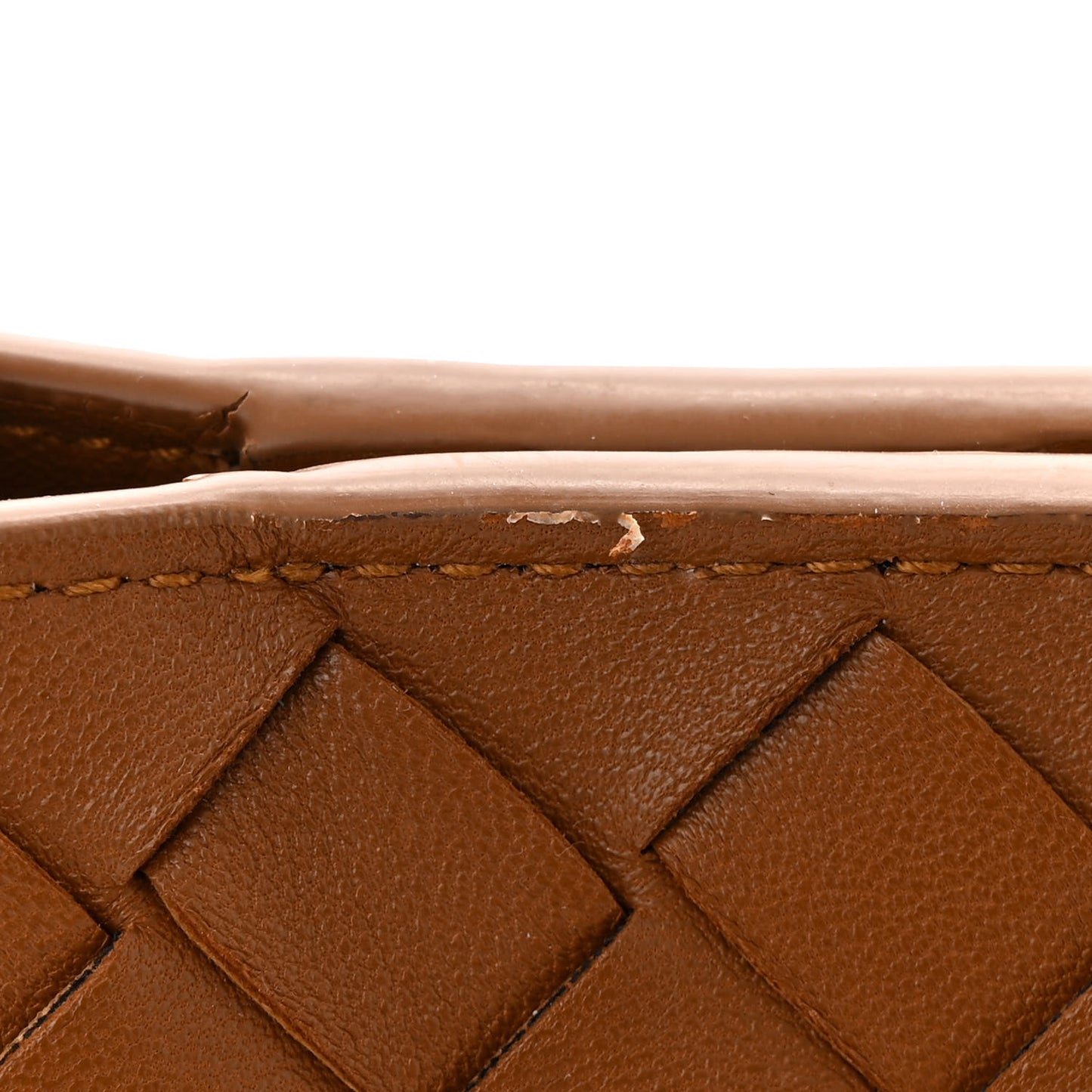Nappa Intrecciato Medium Andiamo Shoulder Bag Cognac