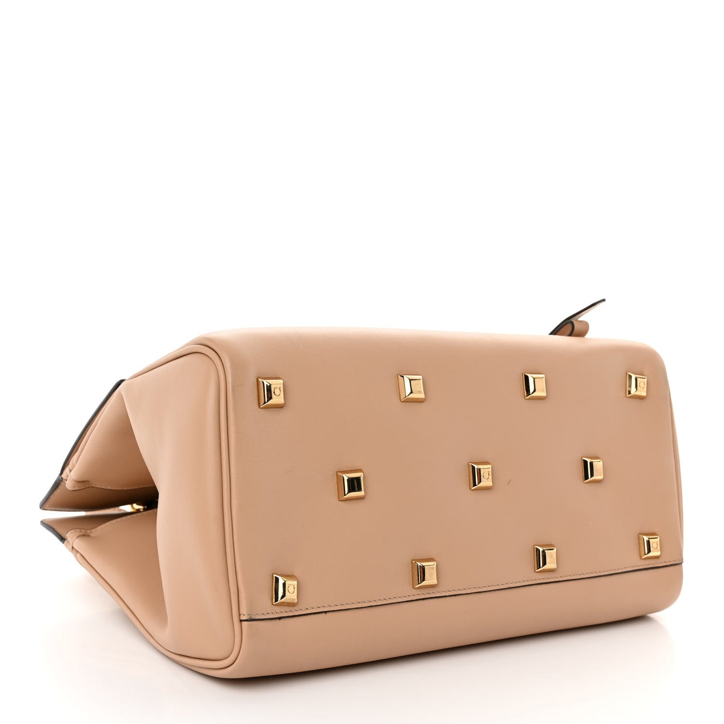 Calfskin Medium Studio Bag Almond