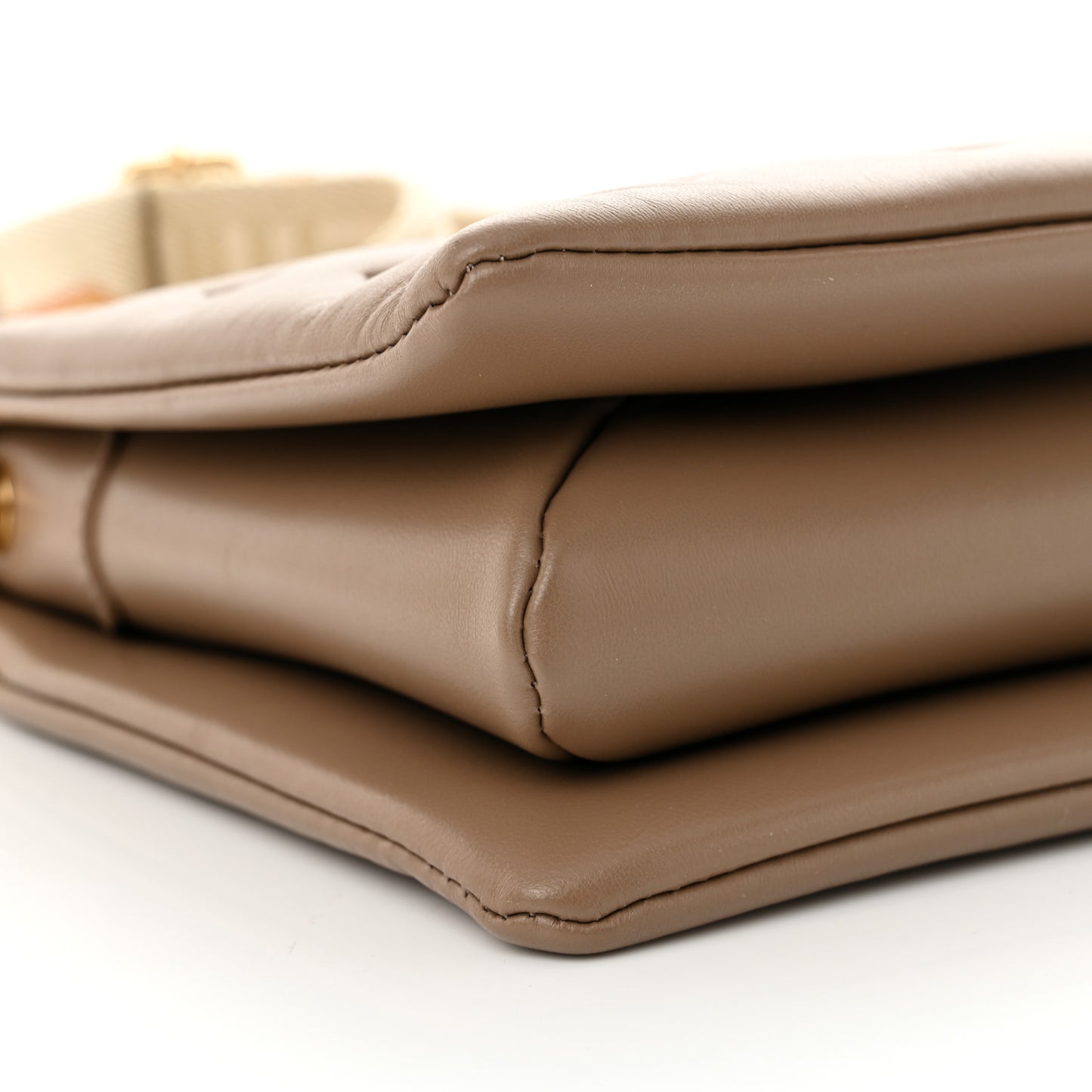 Lambskin Embossed Monogram Coussin PM Taupe