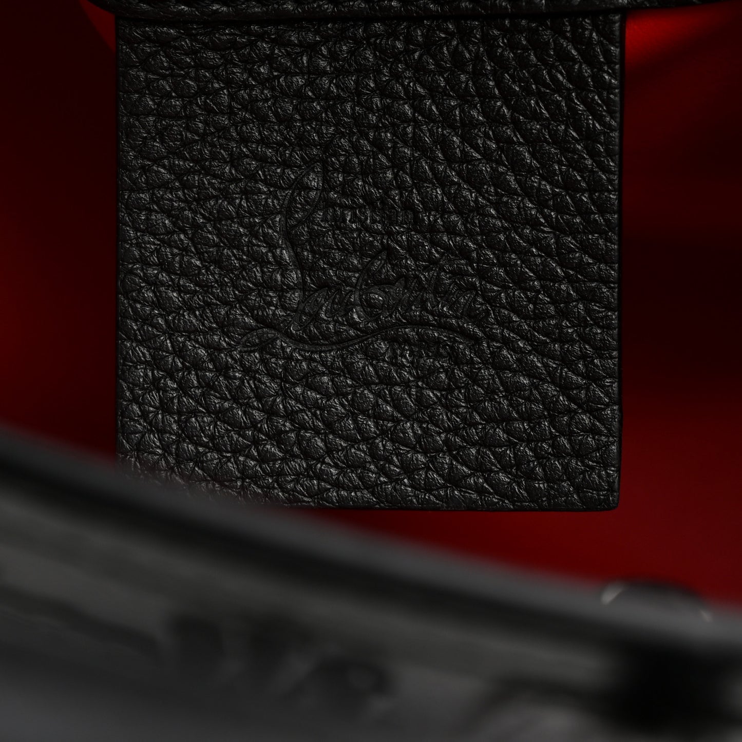 Calfskin Spikes Loubinthesky Mini Paloma Black