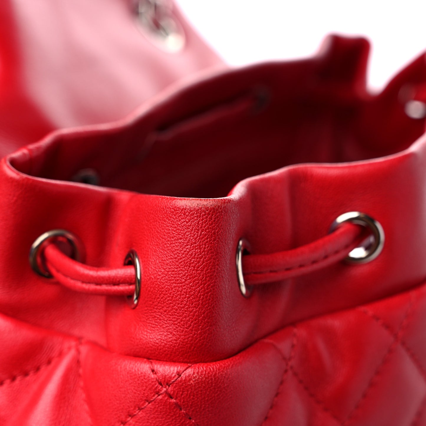 Lambskin Quilted Small Urban Spirit Backpack Red
