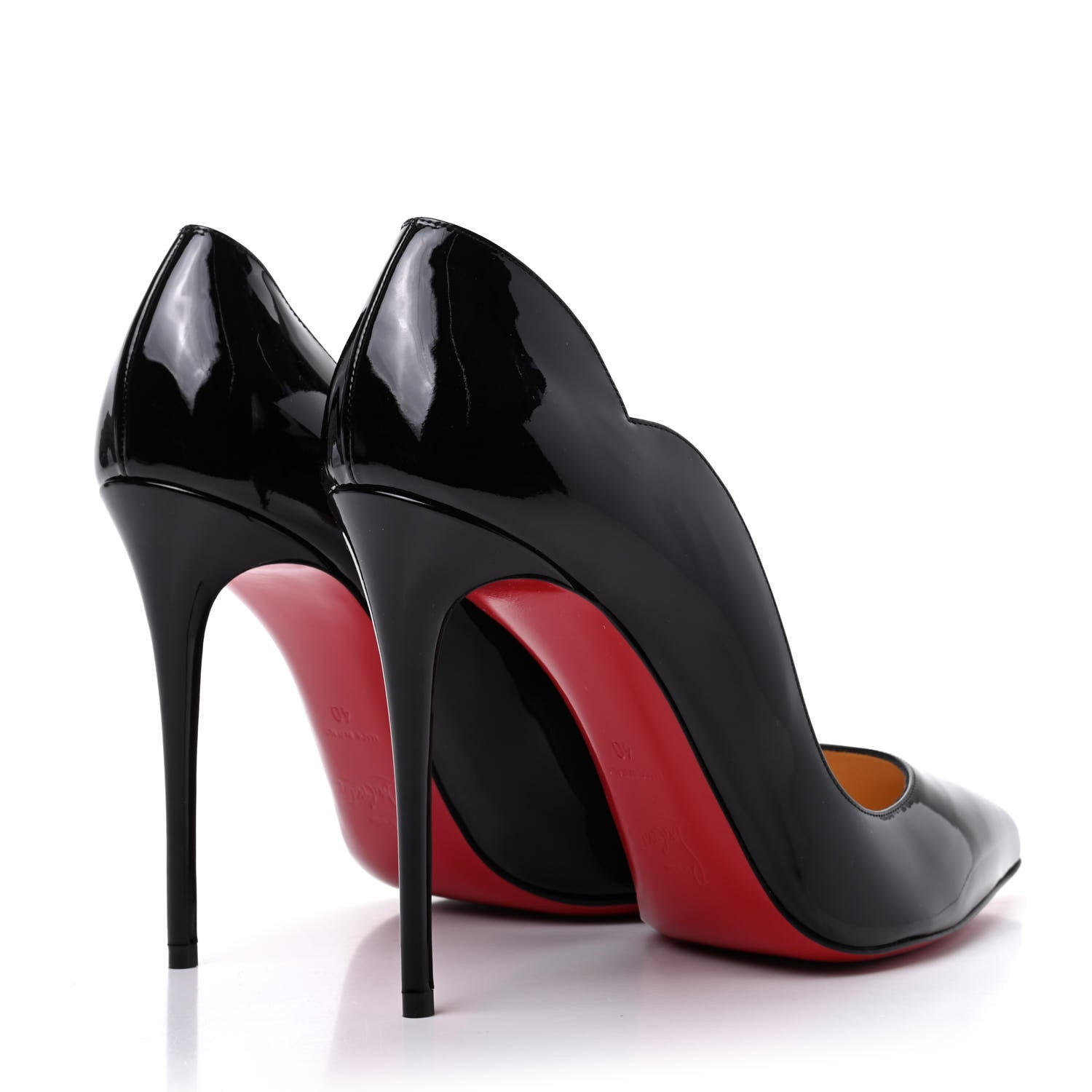 Christian Louboutin Patent Hot Chick 100 Pumps 40 Black 5 of 12