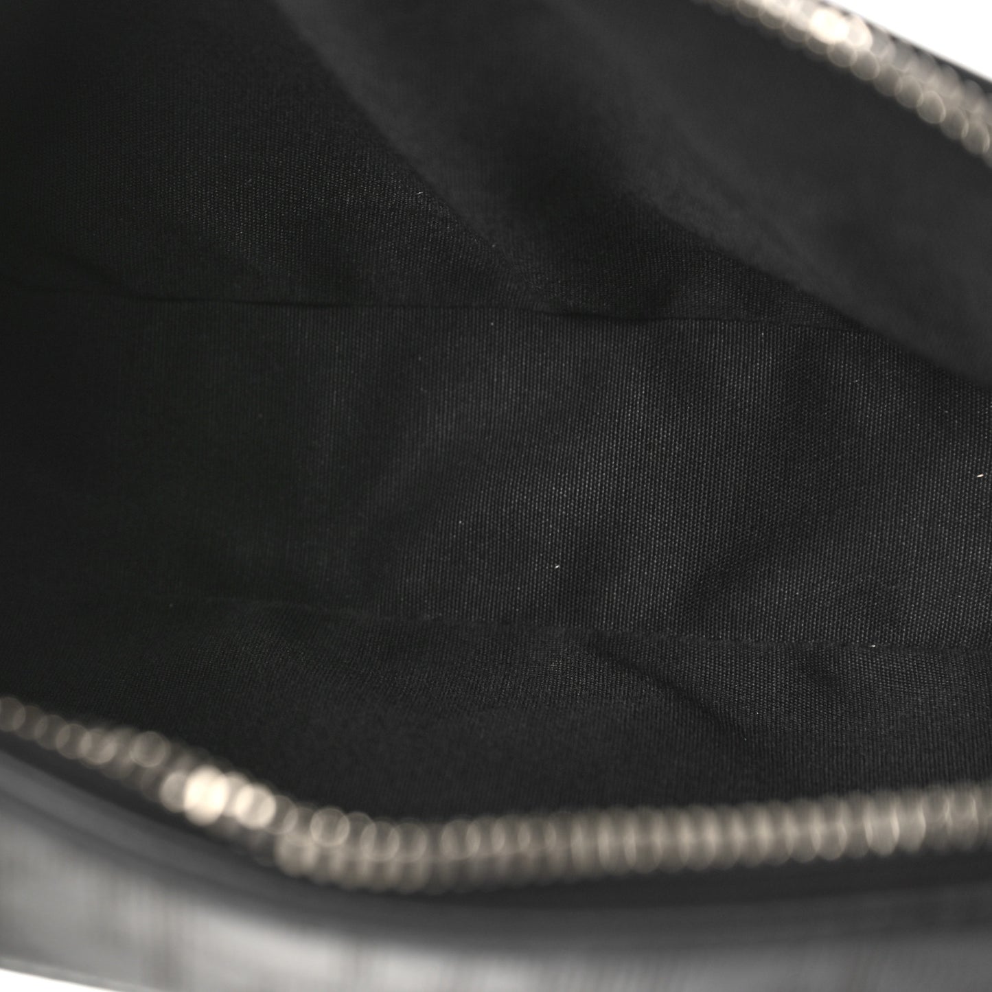 Calfskin Perforated Oblique Galaxy Safari Messenger Bag Black