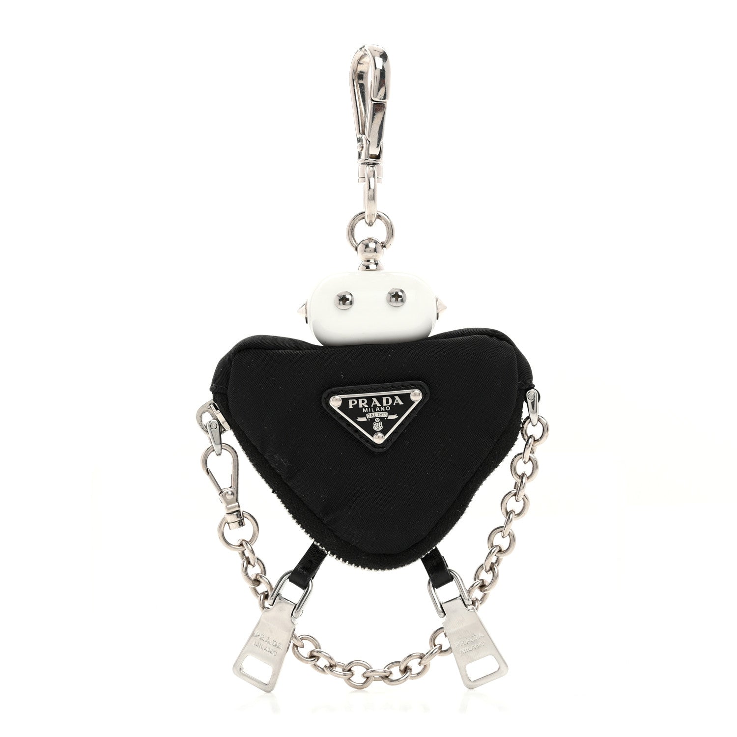 Prada Nylon Robot Keychain Black 1 of 7