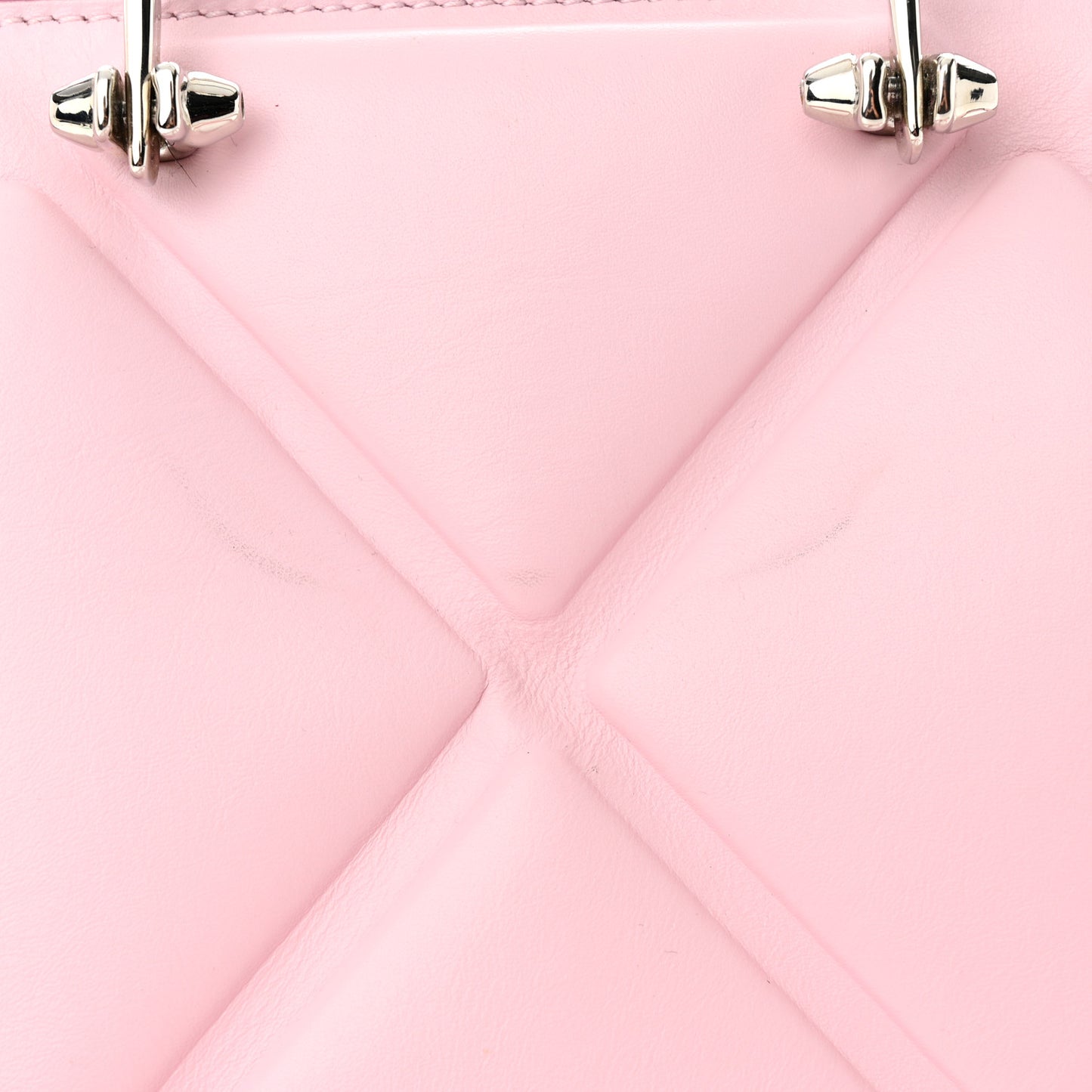 ALEXANDER MCQUEEN Calfskin Quilted The Short Story Shoulder Bag Pink