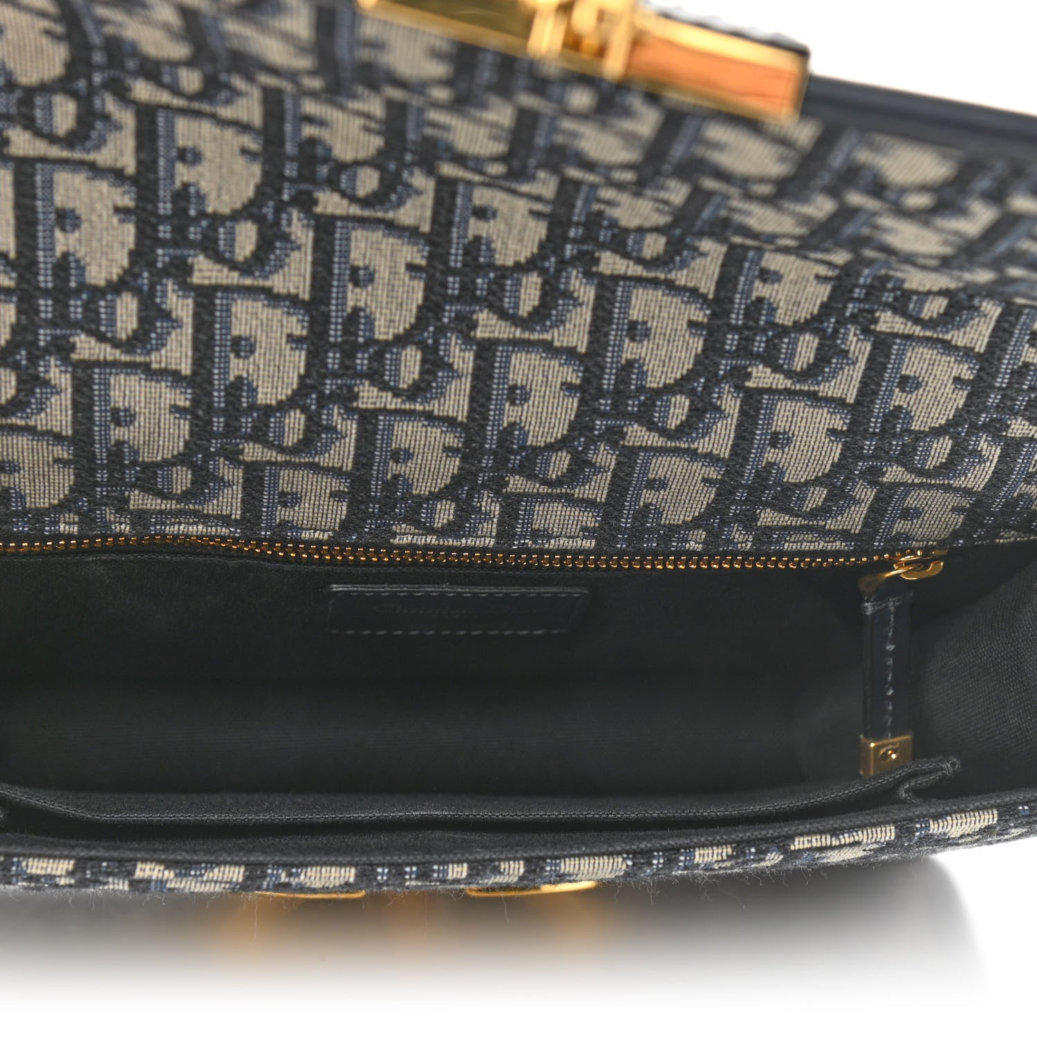 Christian Dior Oblique 30 Montaigne Flap Bag Blue 5 of 11