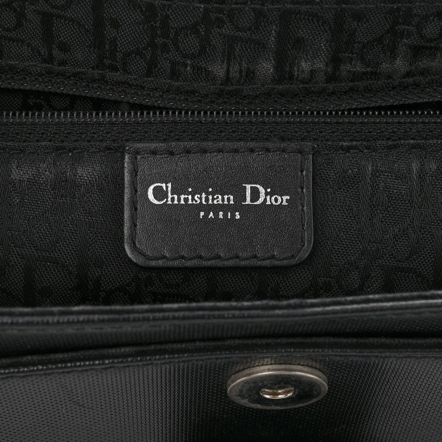 Christian Dior Coated Canvas Crystal Hardcore Bag Black 6 of 16