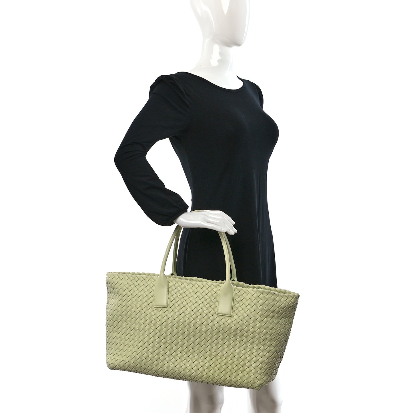 Lambskin Intreccio Medium Cabat Lemon Washed