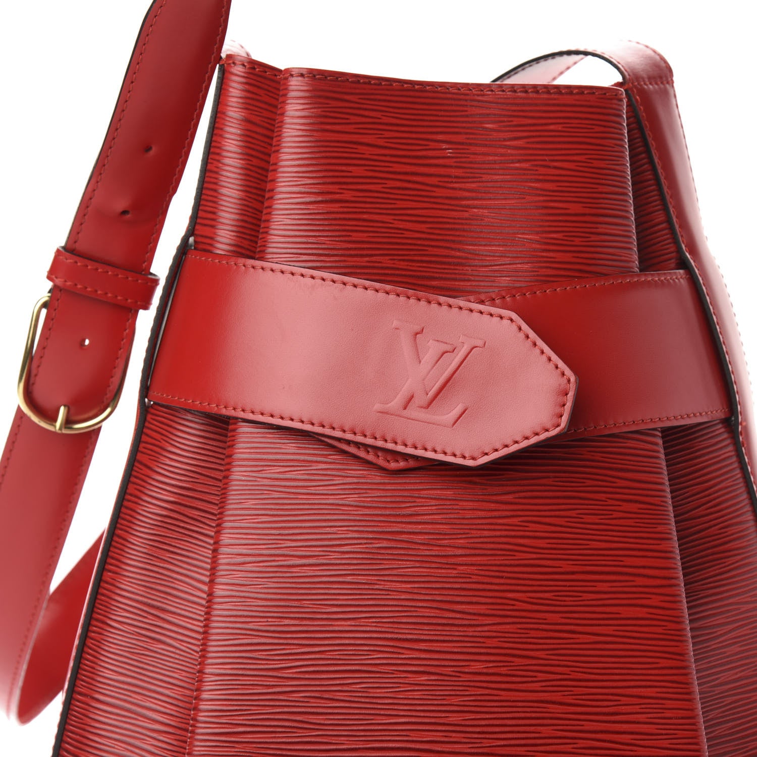 Louis Vuitton Epi Sac D'Epaule GM Castillan Red 11 of 11