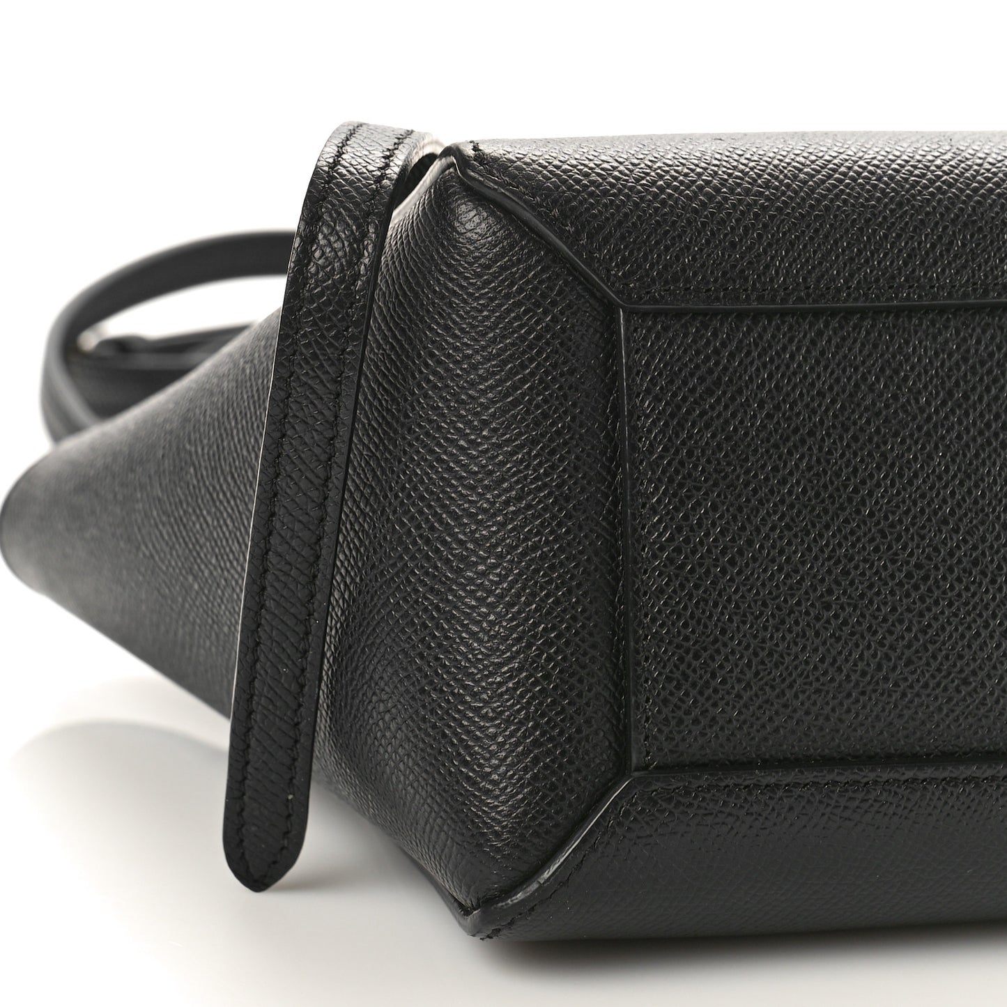 Grained Calfskin Nano Belt Bag Black