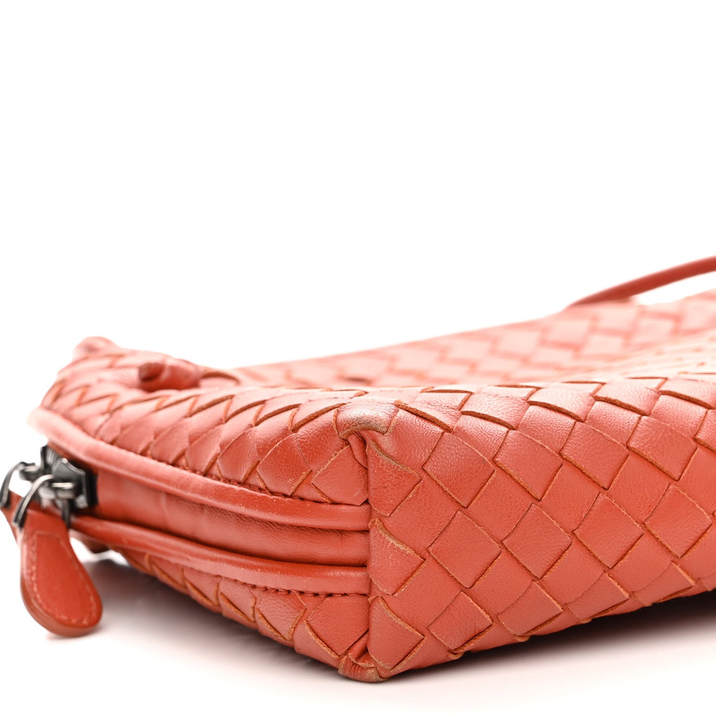 Nappa Intrecciato Nodini Crossbody Messenger Red
