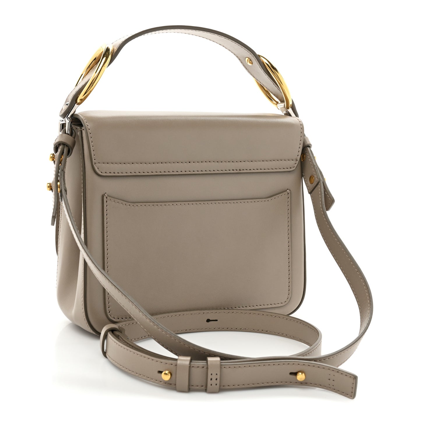 Calfskin Small C Double Carry Motty Grey