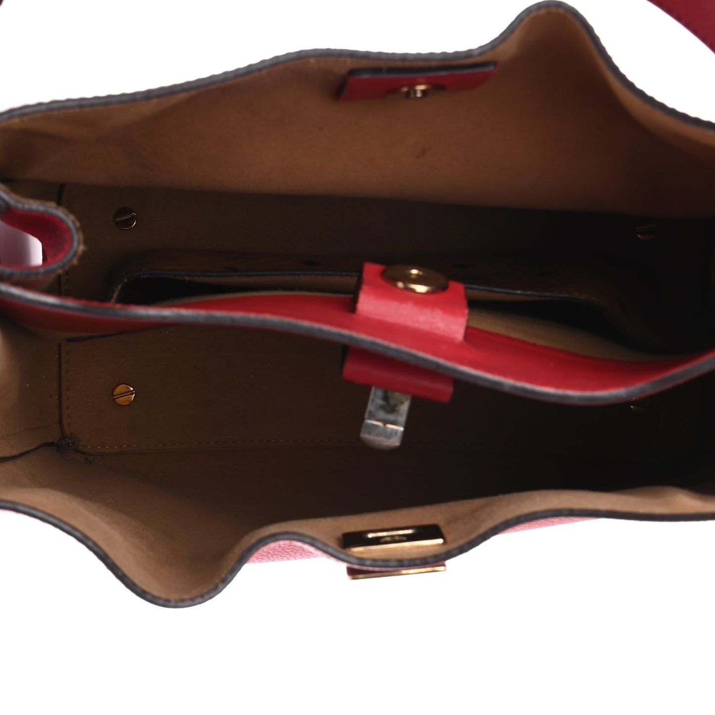 Grained Calfskin Medium Milla Hobo Ruby Red