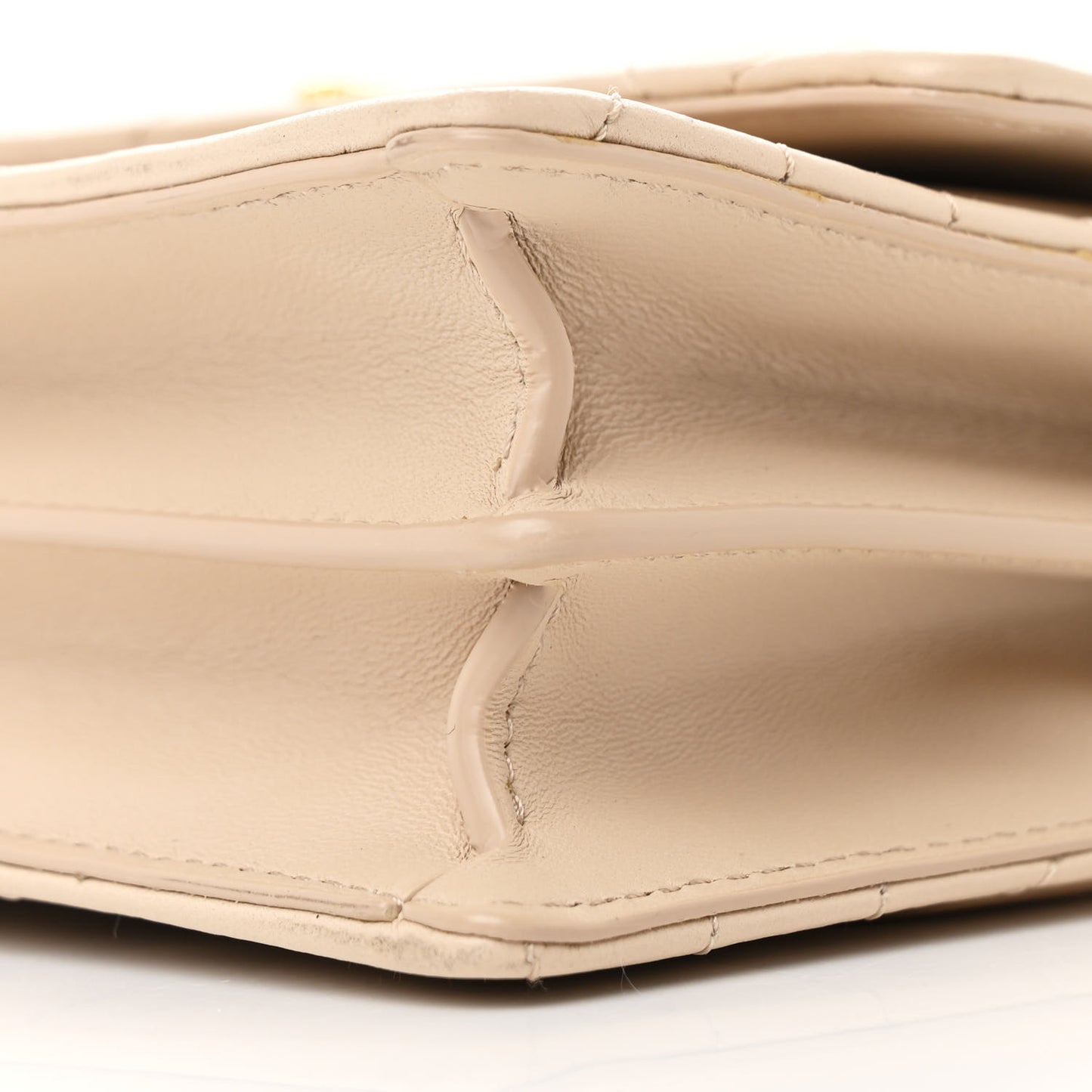Lambskin Macrocannage Mini Miss Caro Bag Caramel Beige