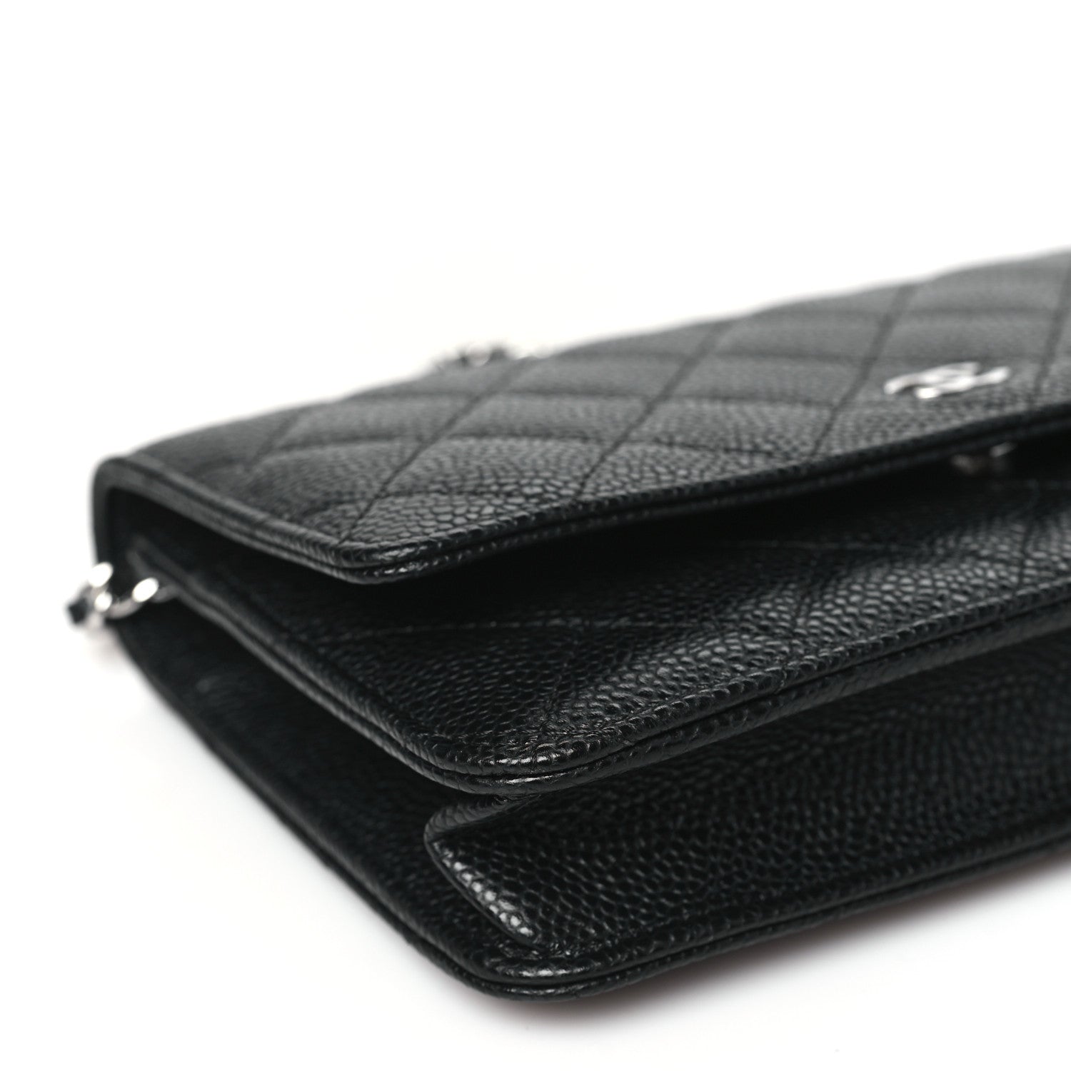 Chanel Caviar Quilted Wallet on Chain WOC Black 10 of 12