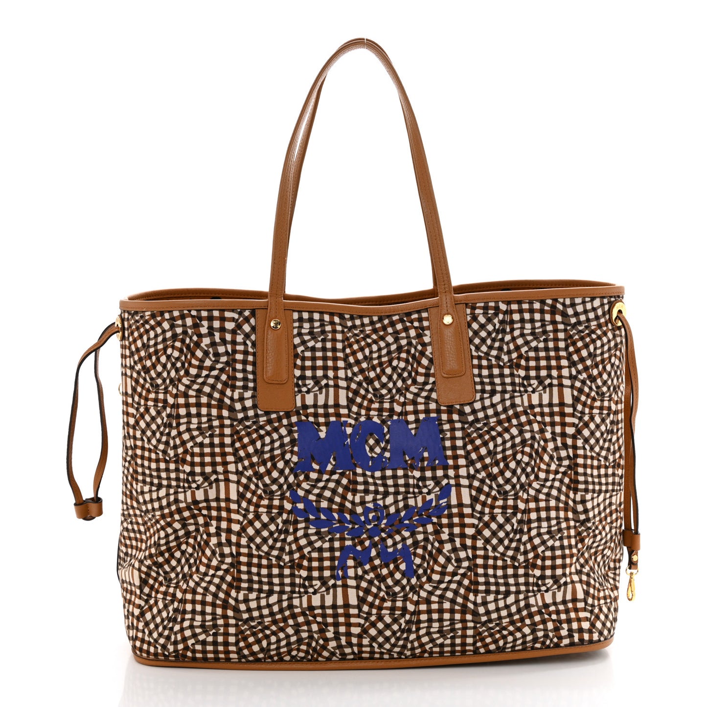 Visetos Large Liz Reversible Shopper Tote Cognac