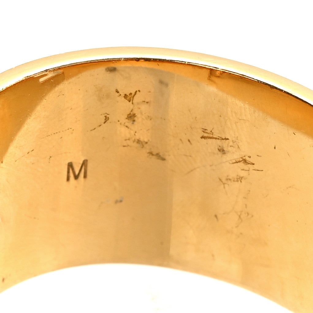Enamel Fendista Medium Bracelet Gold Brown Rosso