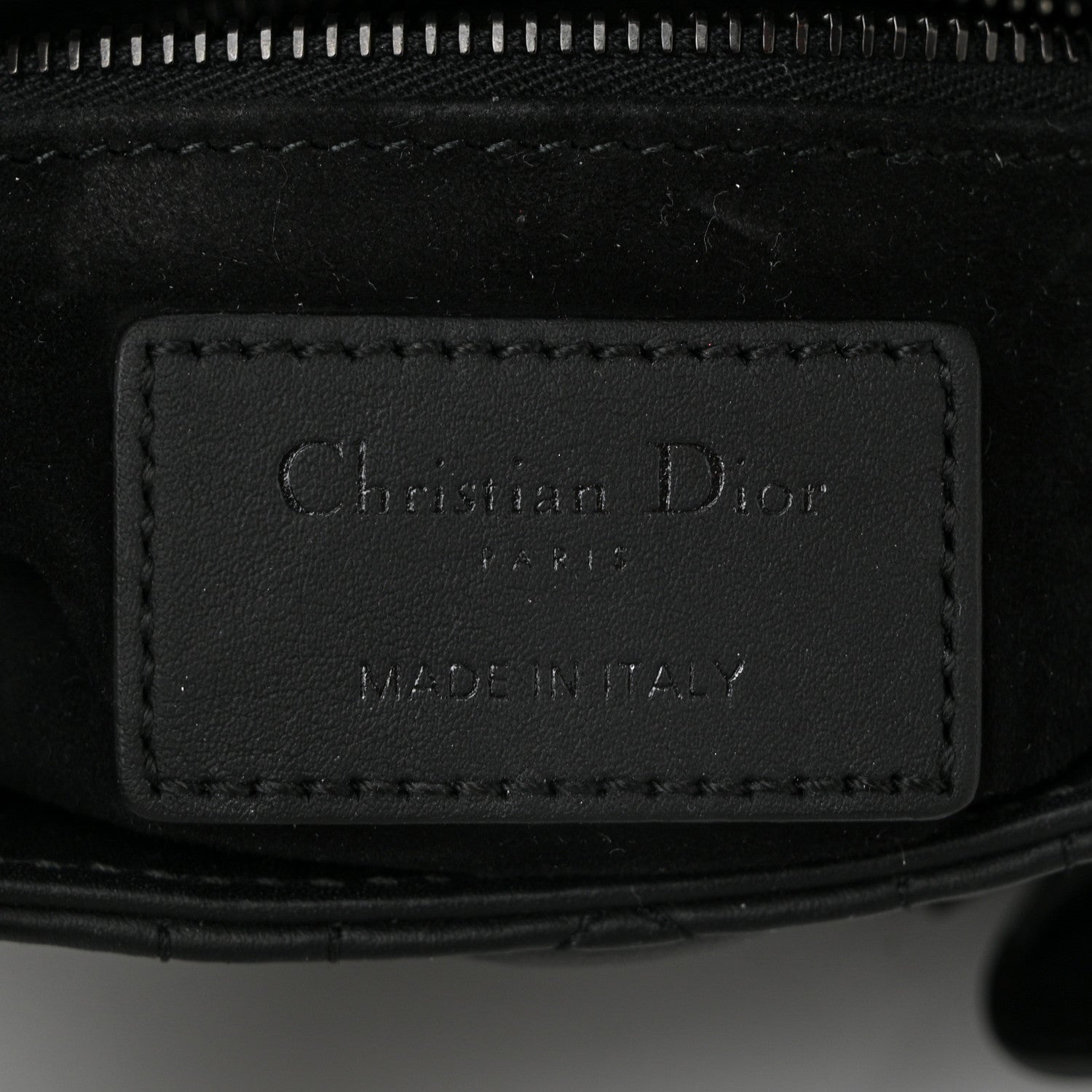 Christian Dior Ultra Matte Calfskin Cannage Mini Lady Dior Black 6 of 10
