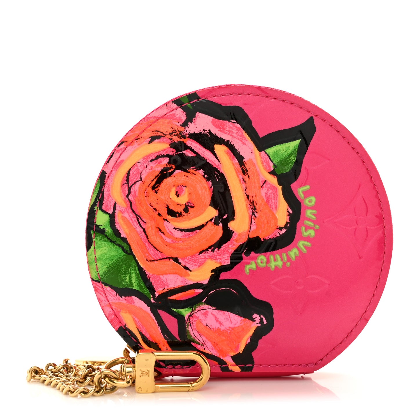 Vernis Roses Chapeau Coin Purse Rose Pop