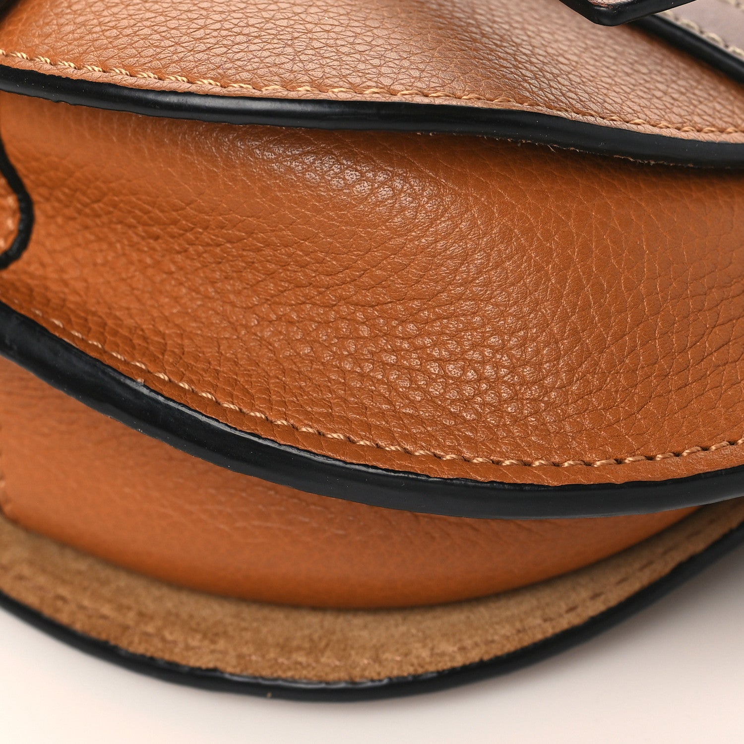 Loewe Grained Calfskin Mini Gate Crossbody Bag Caramel Pecan 8 of 8