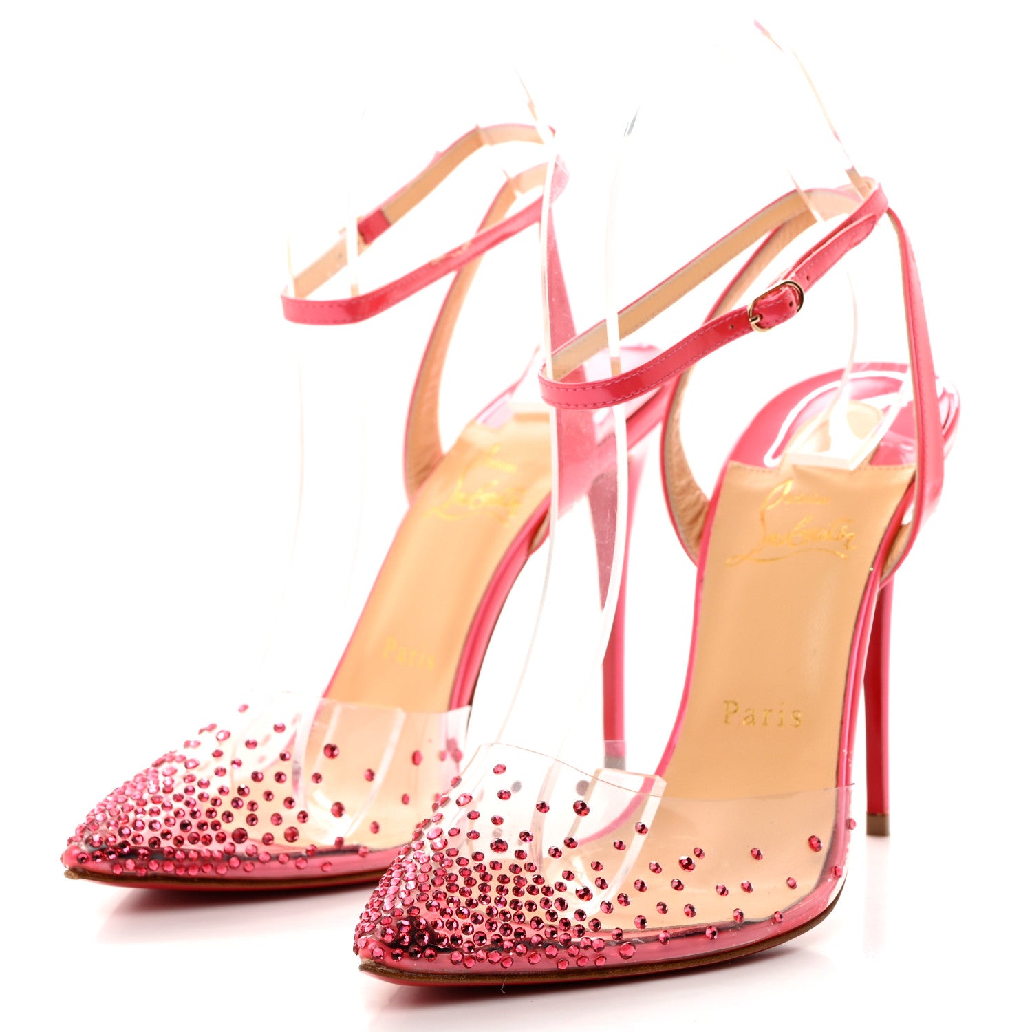 Christian Louboutin PVC Patent Psychic Spikaqueen 100 Pumps Version 39 Version Florida 3 of 7