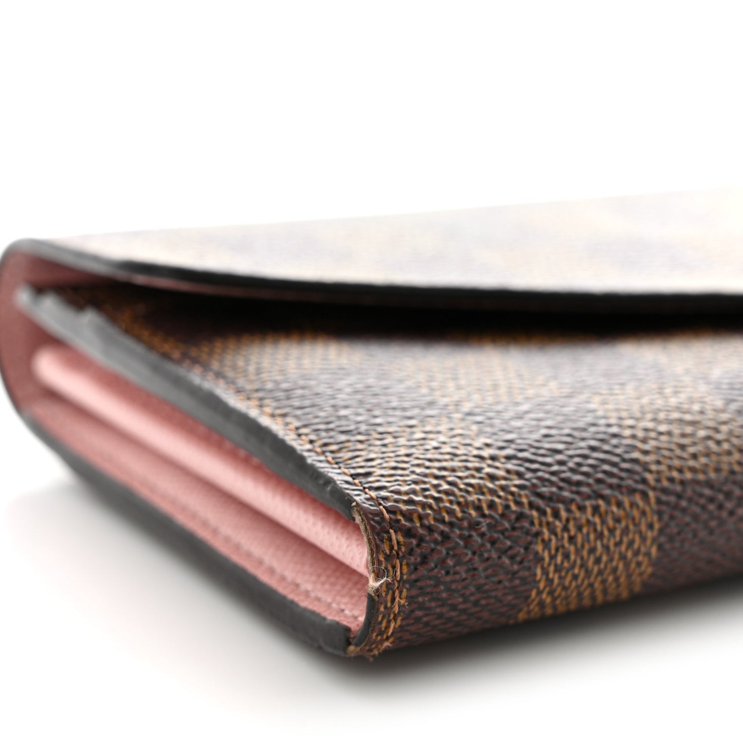 Damier Ebene Sarah Wallet NM Rose Ballerine