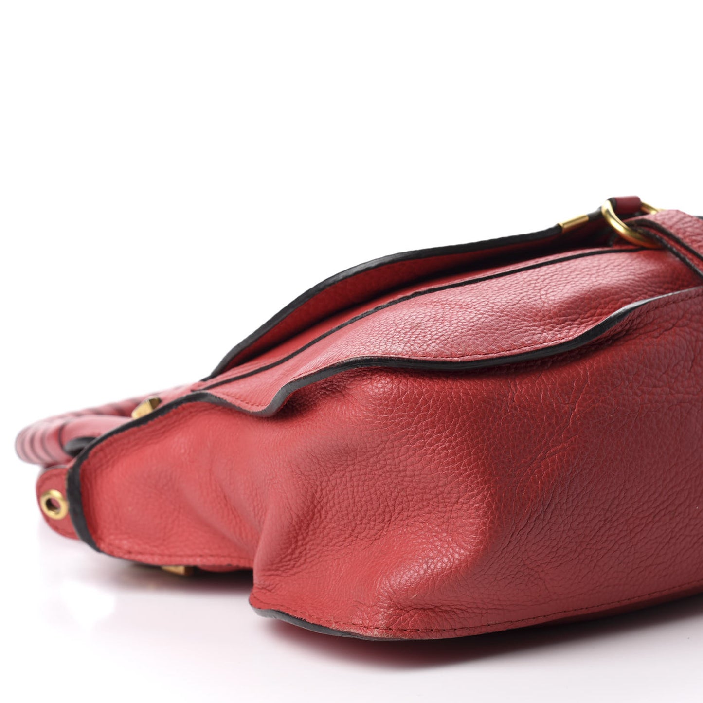 Calfskin Medium Marcie Satchel Red