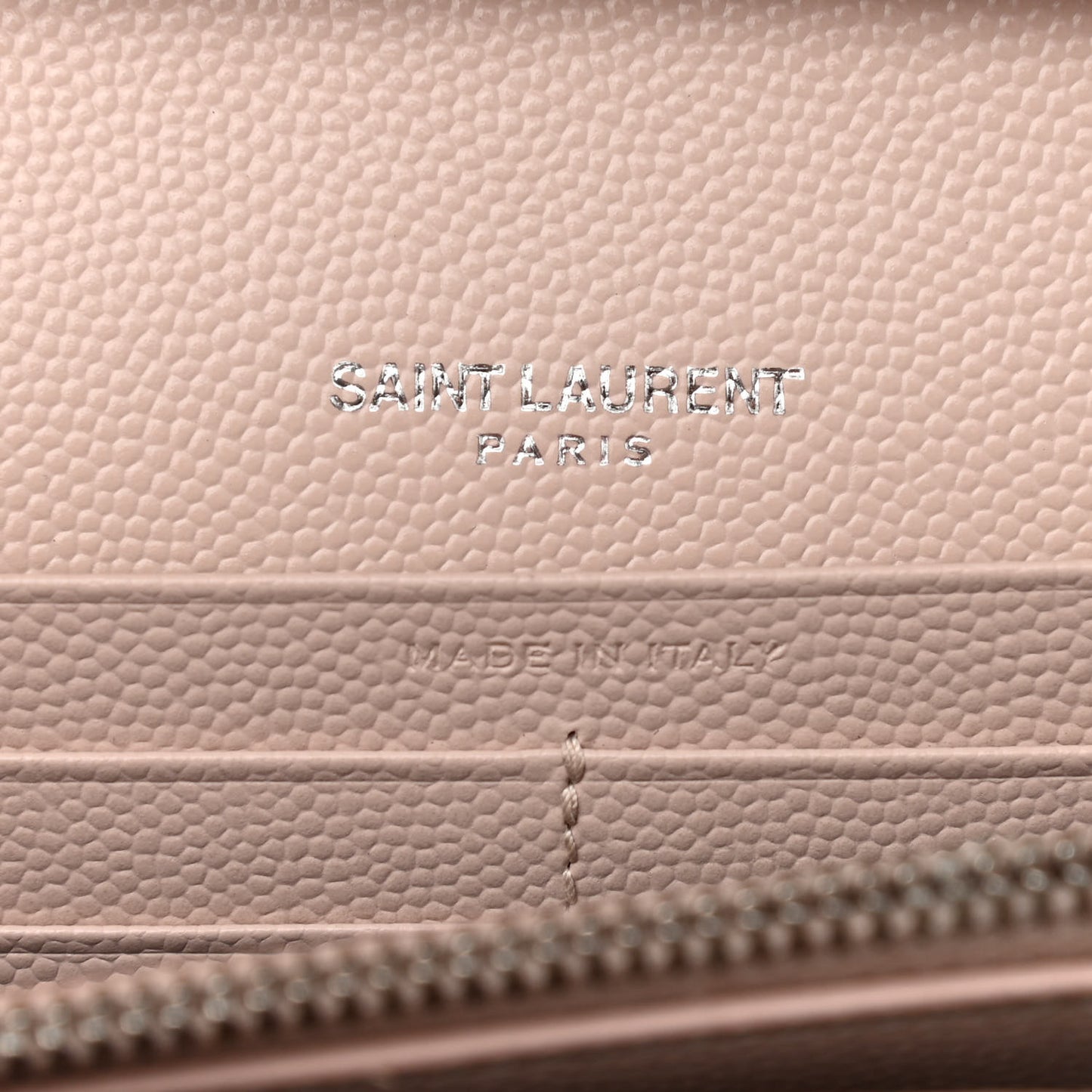 Grain De Poudre Matelasse Chevron Monogram Chain Wallet Pink and White