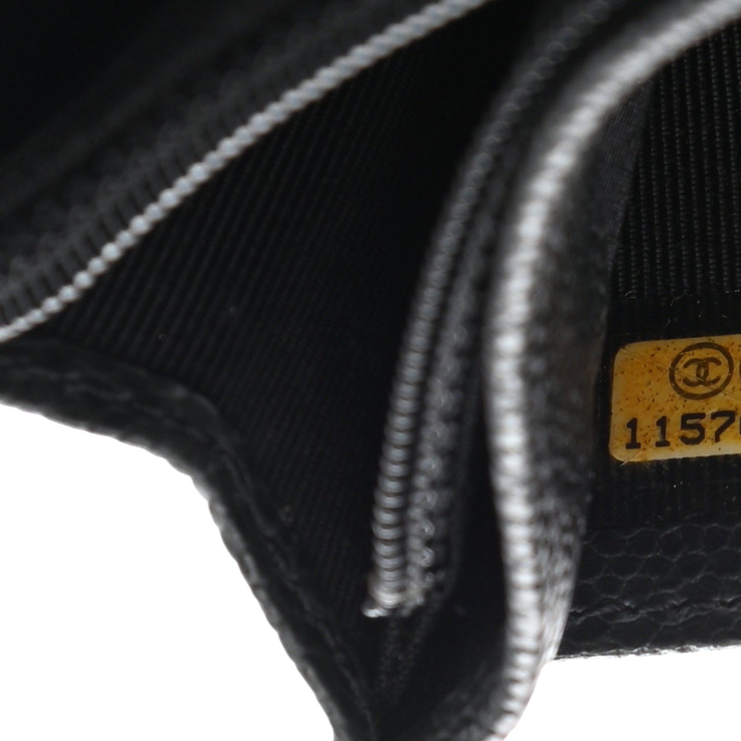 Caviar Quilted Reissue Yen Wallet Black