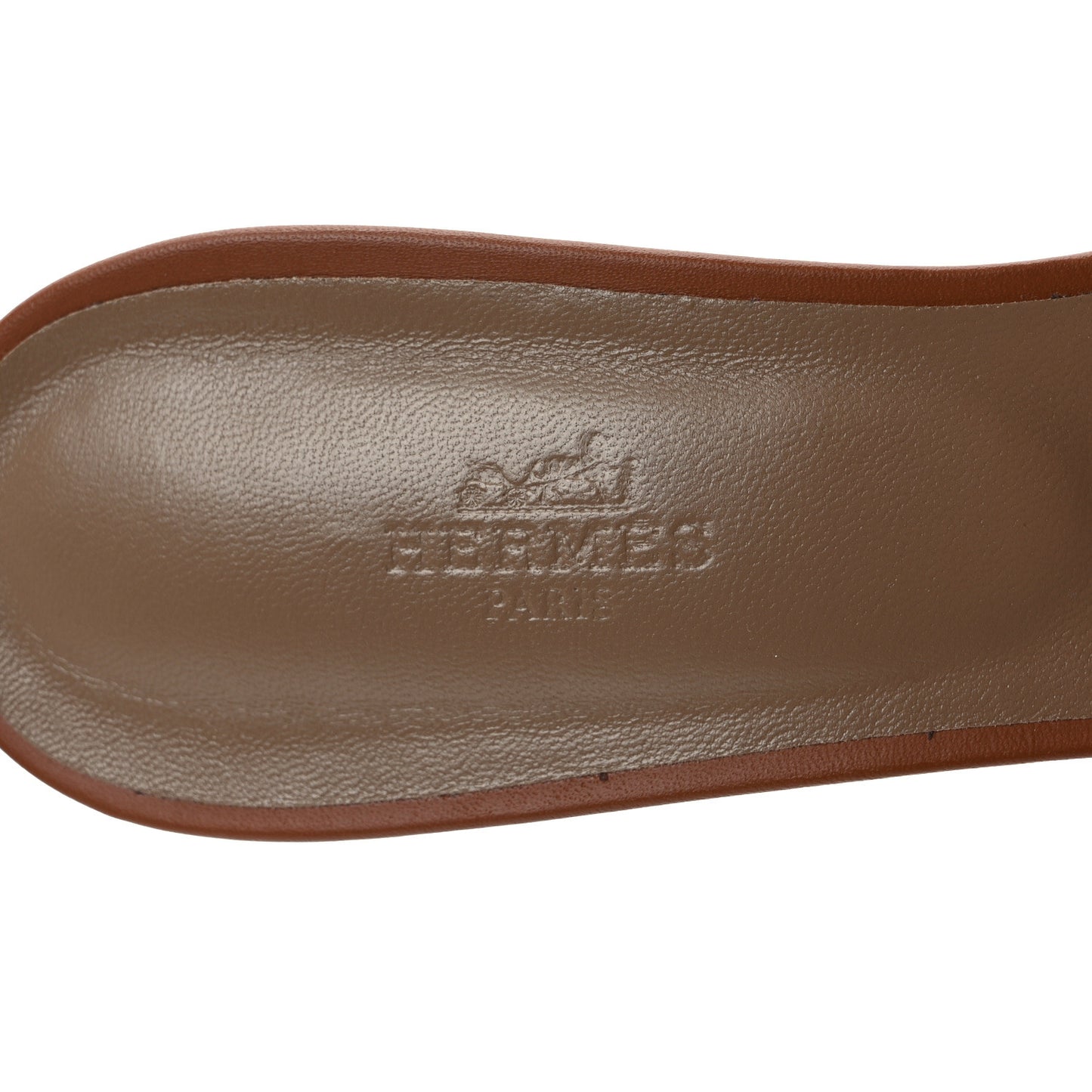 Calfskin Oasis Sandals 41.5 Gold