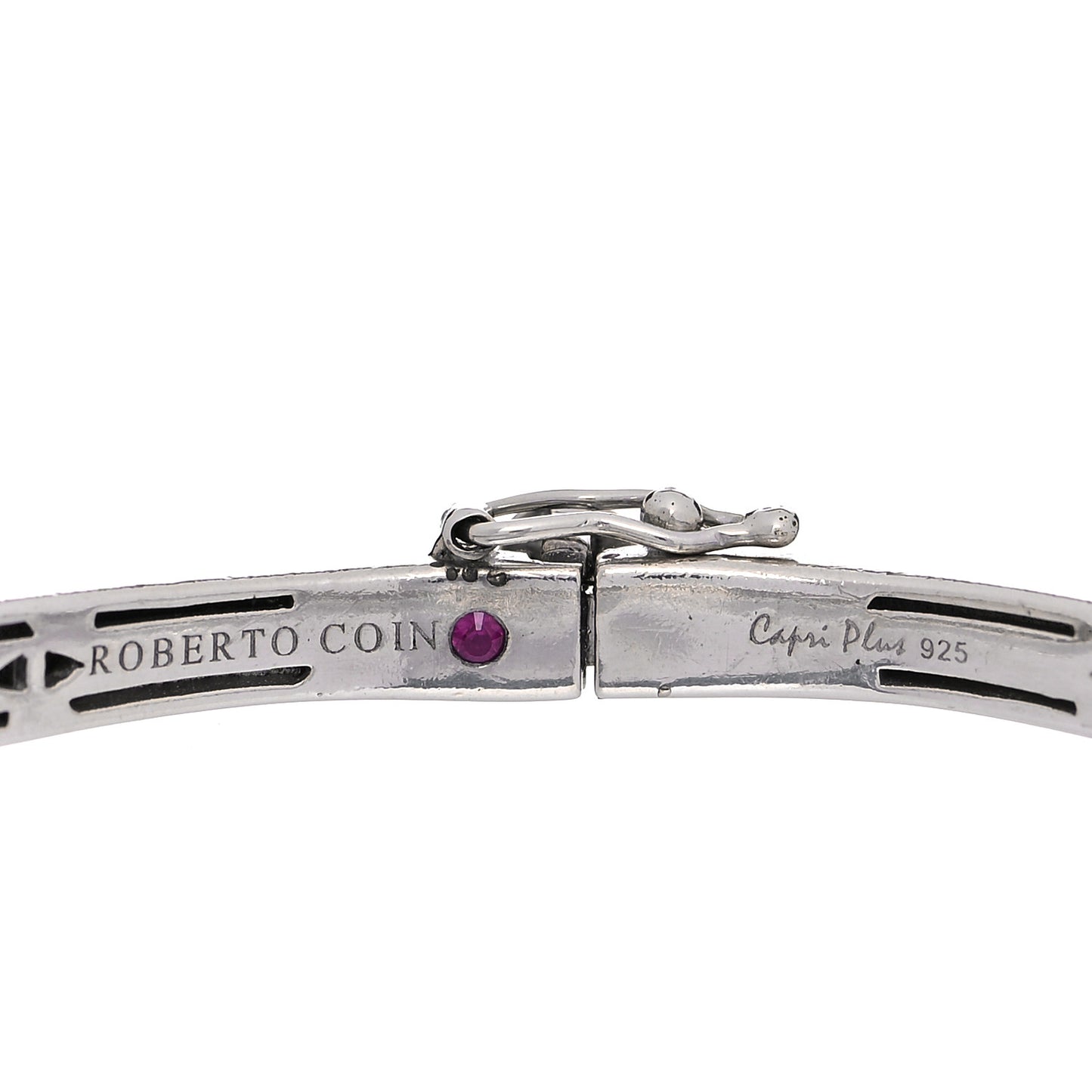 Sterling Silver Diamond Capri Bangle Bracelet