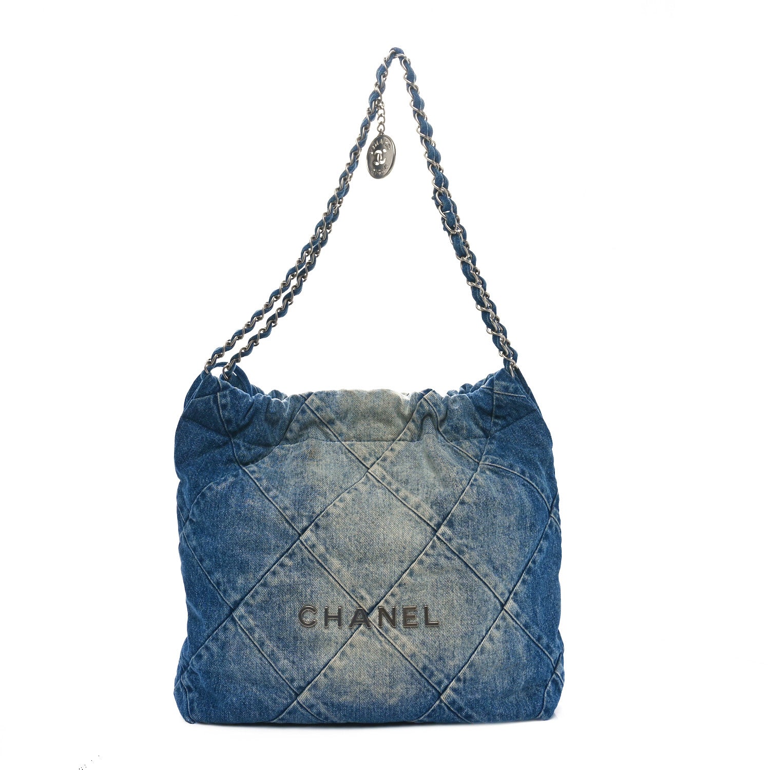 Chanel Denim Quilted Small Chanel 22 Blue 1675955 – FASHIONPHILE