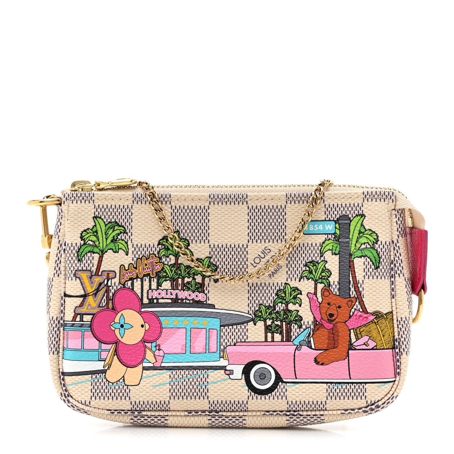 Louis Vuitton Damier Azur 2021 Christmas Animation Hollywood Mini