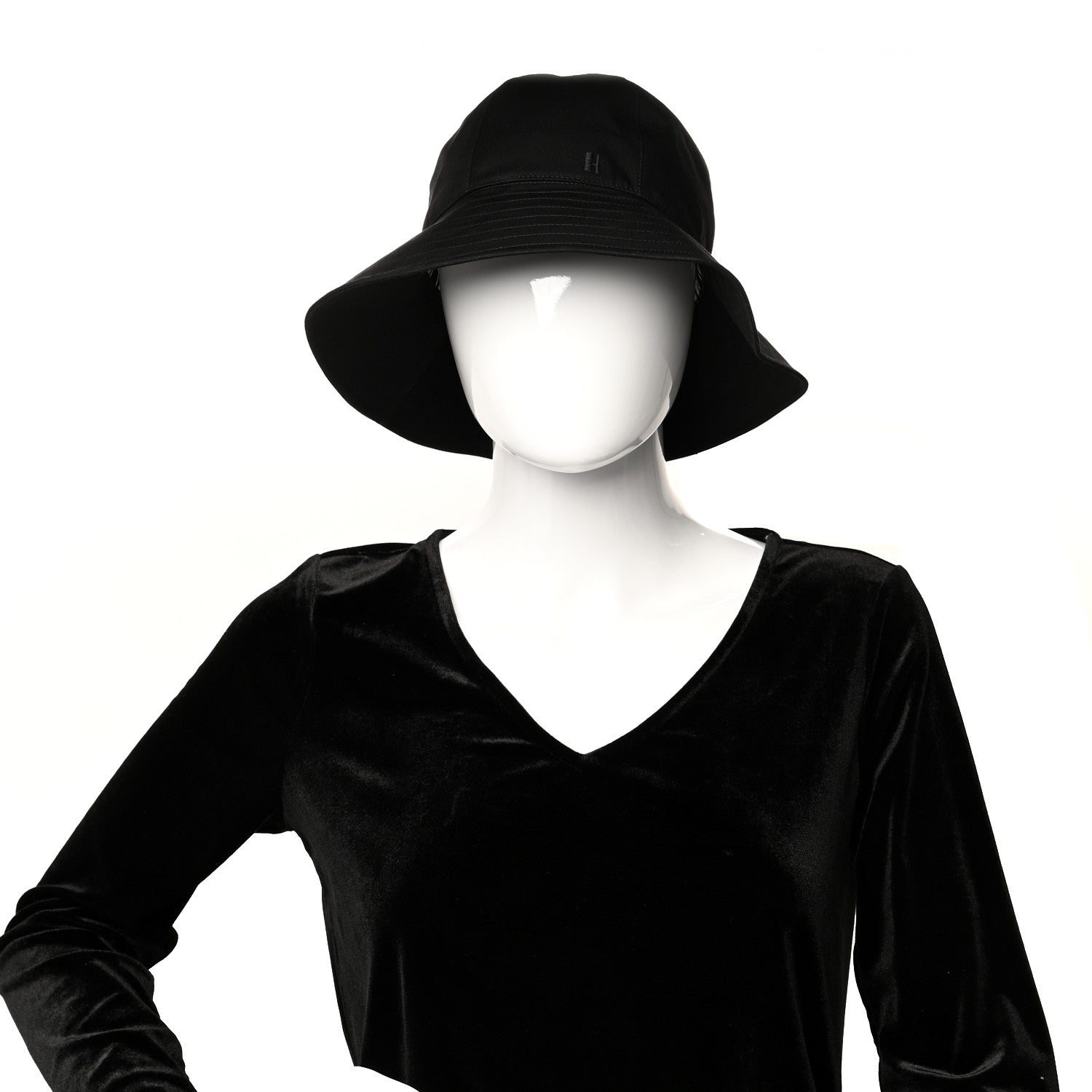 Hermes Cotton Eden Bucket Hat 57 Black 2 of 8