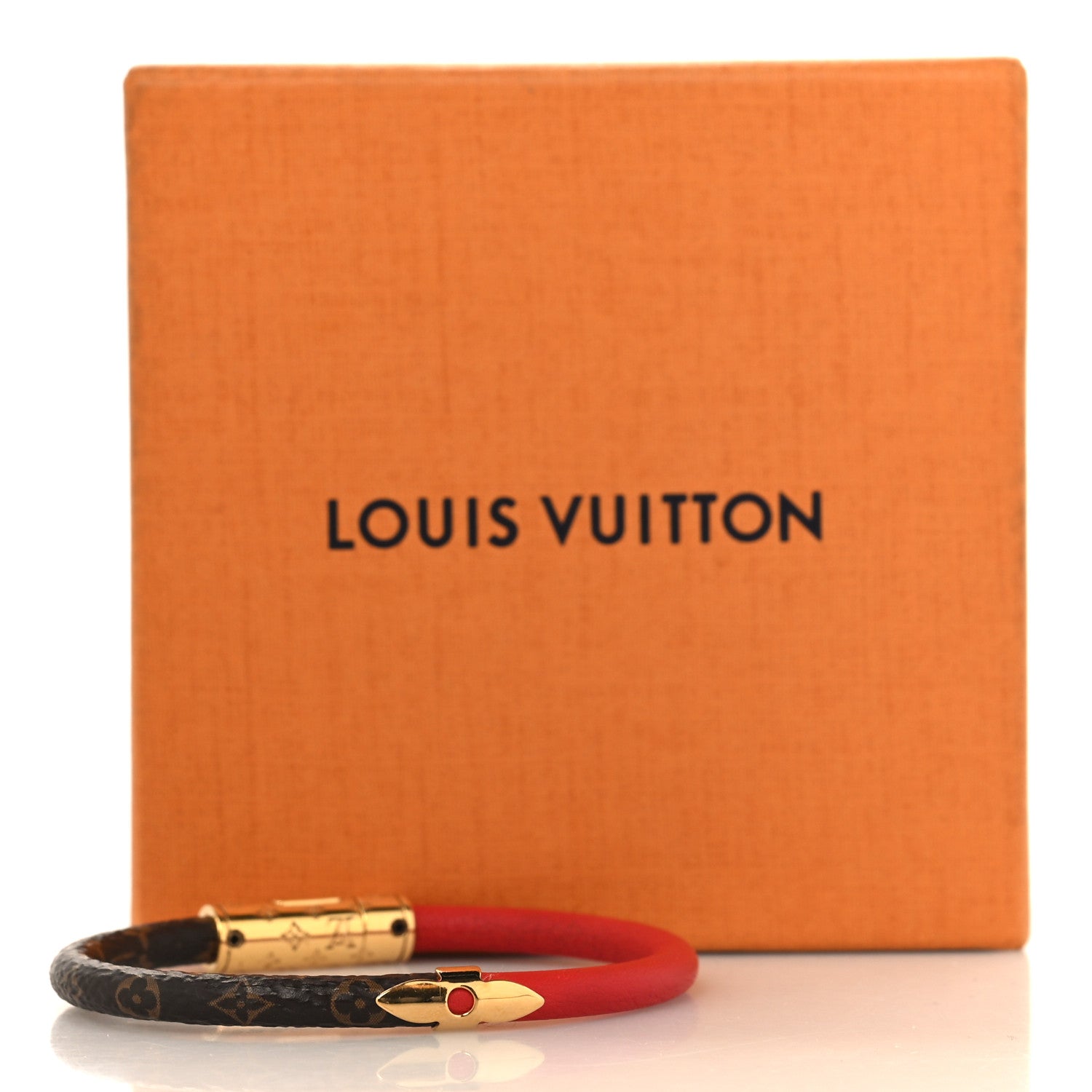 Louis Vuitton Monogram Daily Confidential Bracelet 17 Red 5 of 5