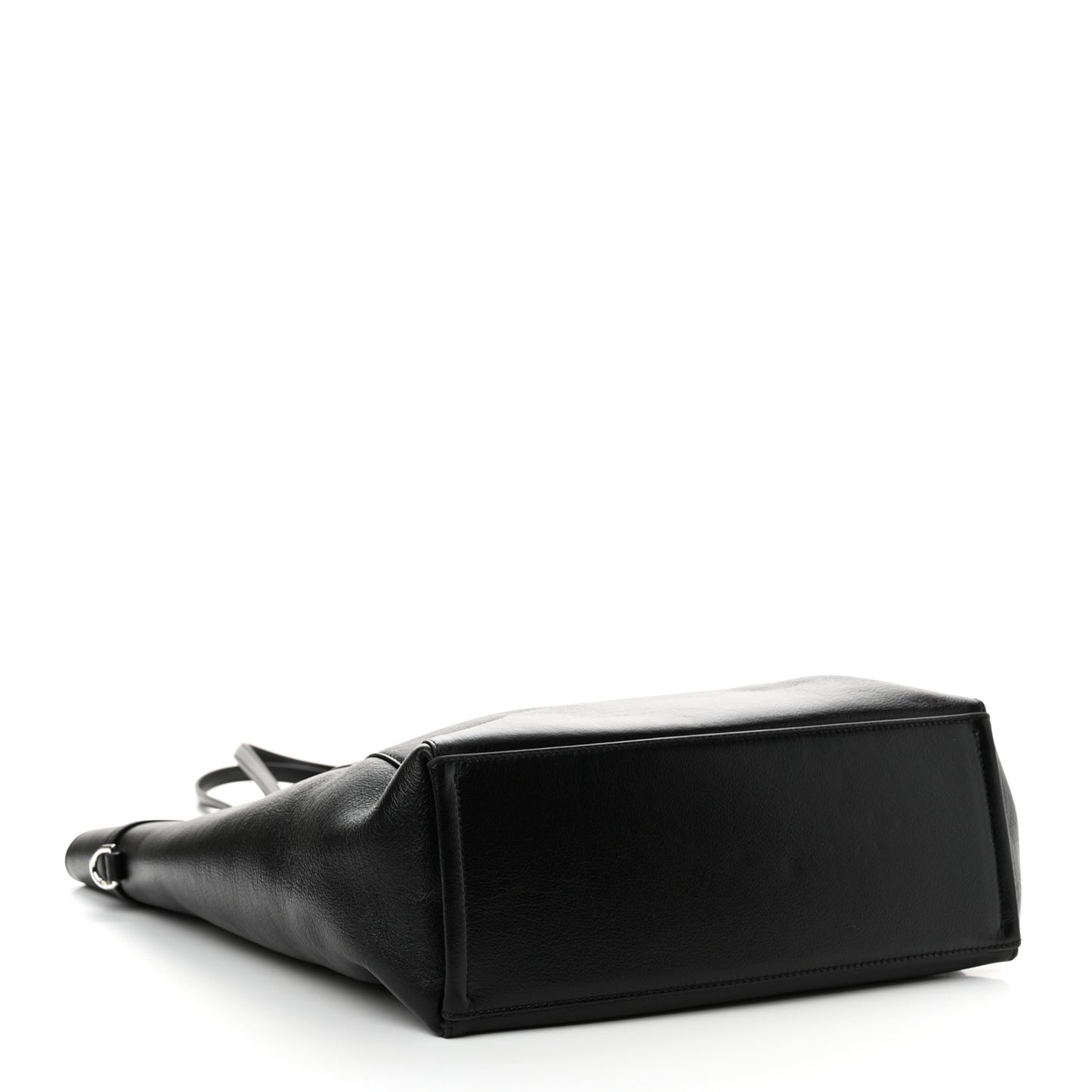 Calfskin Voyou Medium North South Tote Black