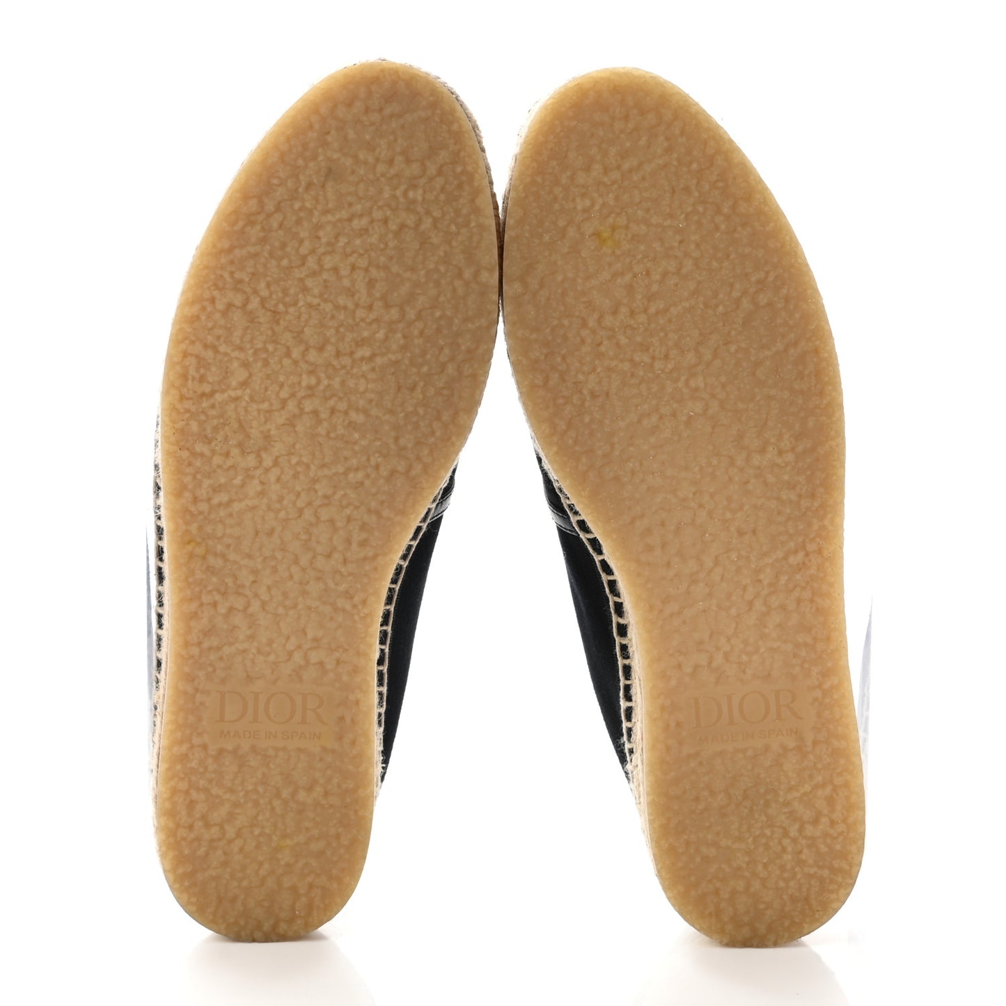 Canvas Lambskin Mens Logo Espadrilles 42 Black