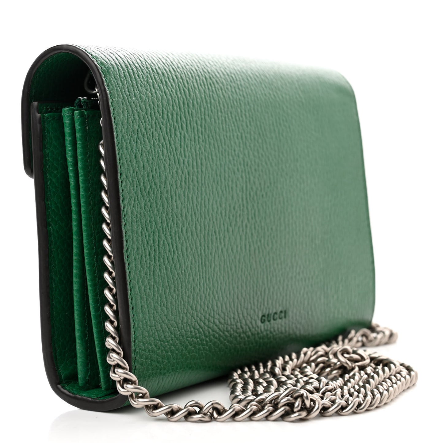 Calfskin Mini Dionysus Chain Wallet Emerald