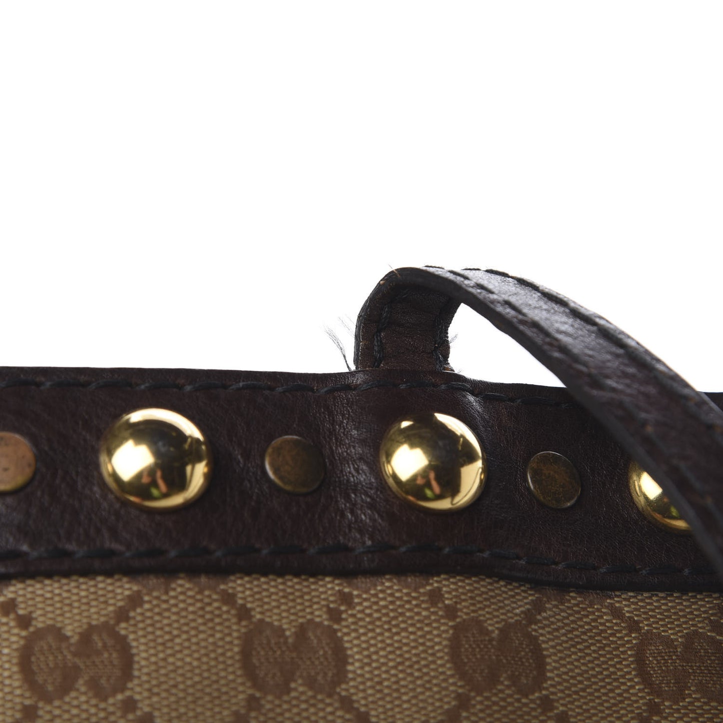 Crystal Monogram Large Babouska Vertical Shopping Tote Brown