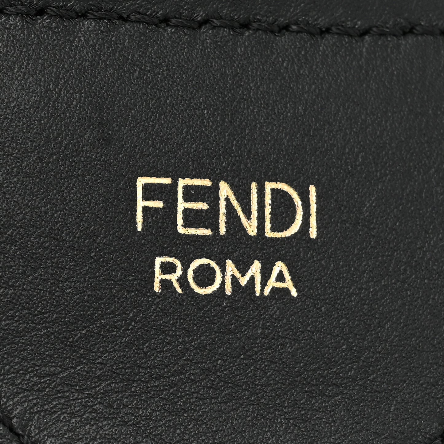 Ribbon Vitello Seta FF 1974 Adjustable Strap You Fango Marrone Black