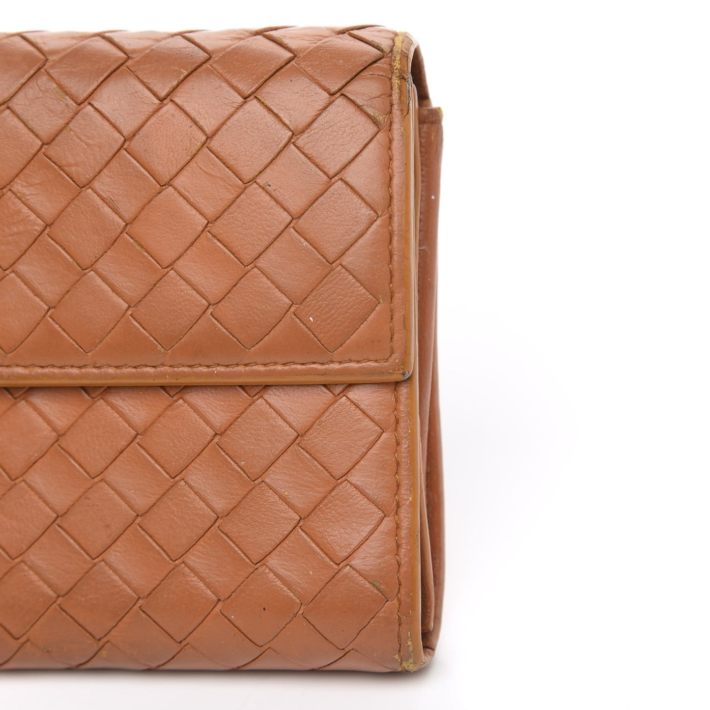 Nappa Intrecciato Continental Flap Wallet Topaz