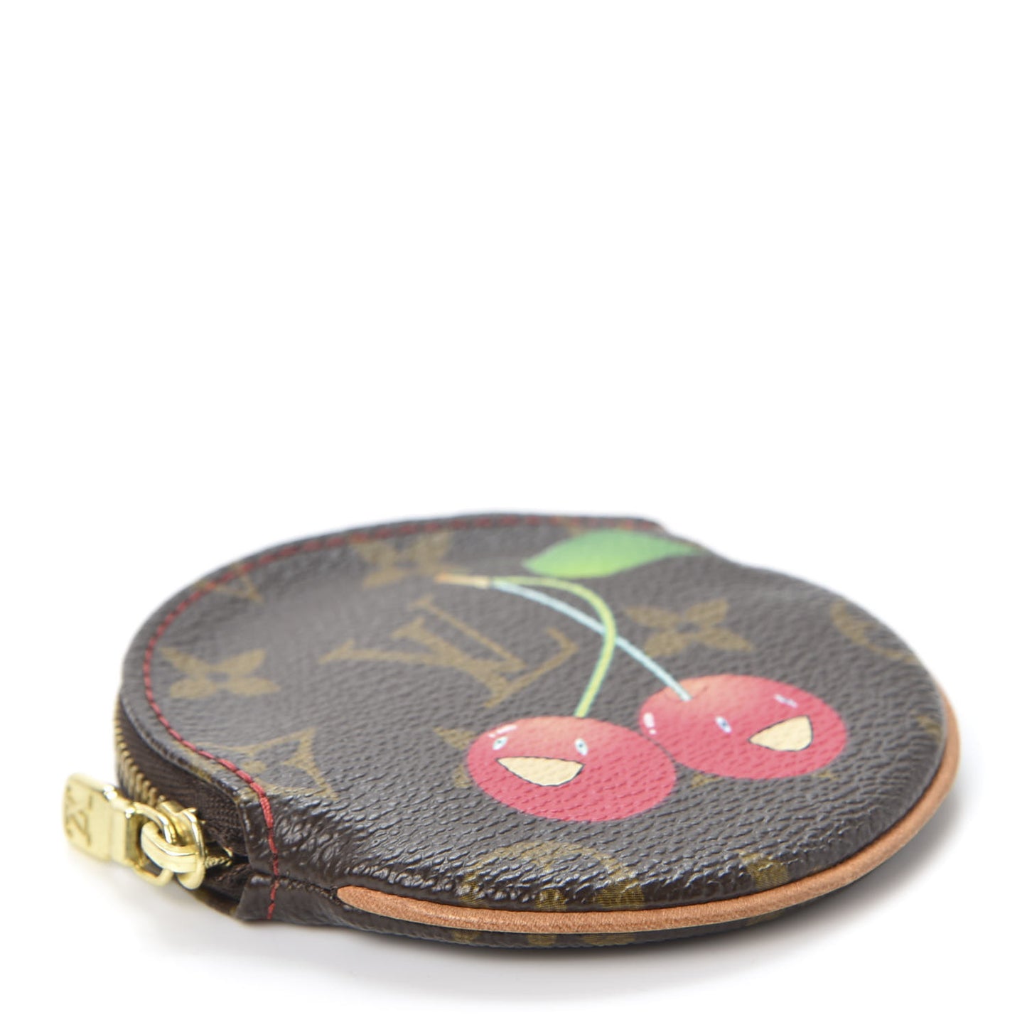 Monogram Cerises Round Coin Purse