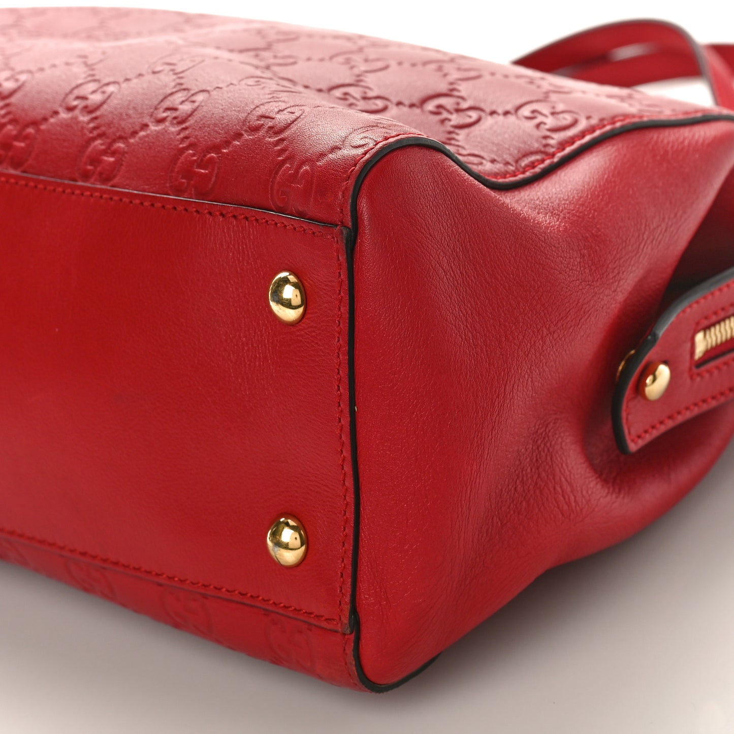 Guccissima Signature Medium Shoulder Tote Bag Red