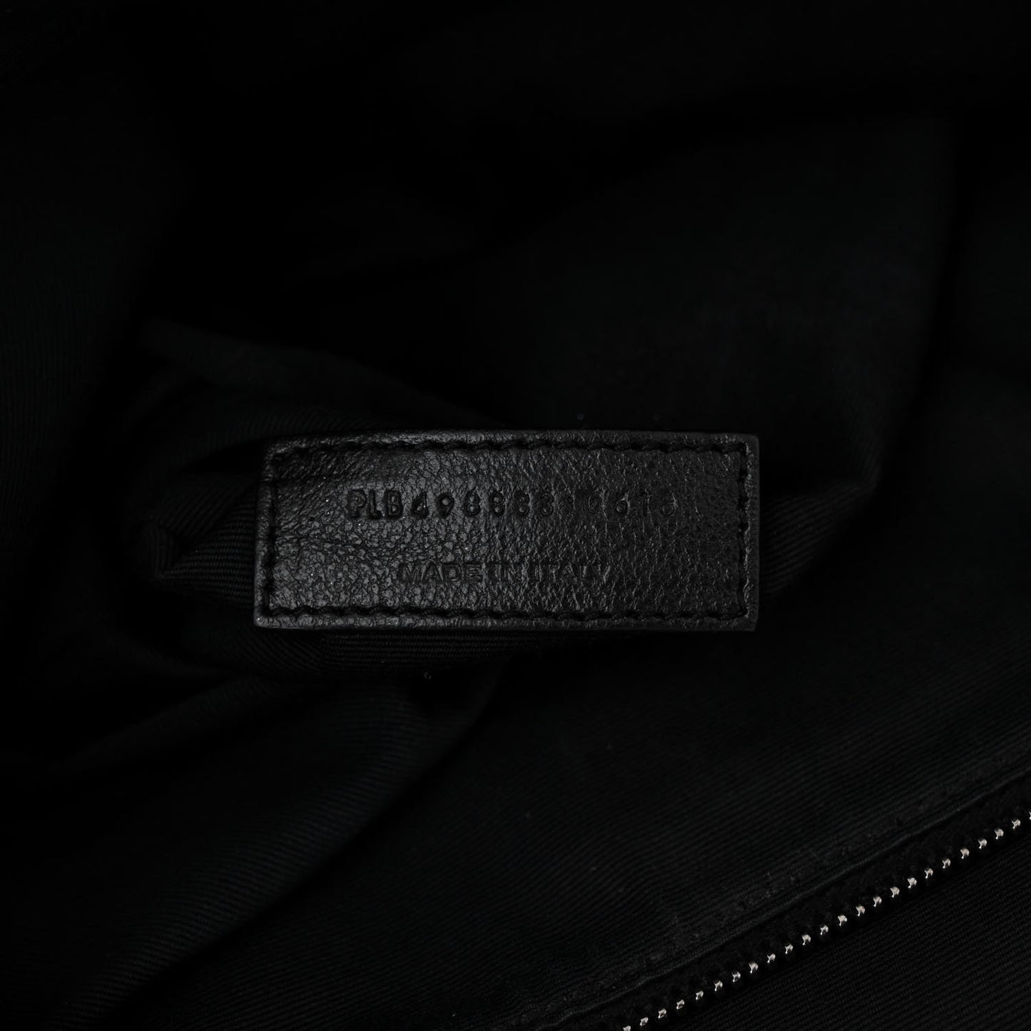 Crinkled Calfskin Matelasse Monogram Large Niki Chain Satchel Black